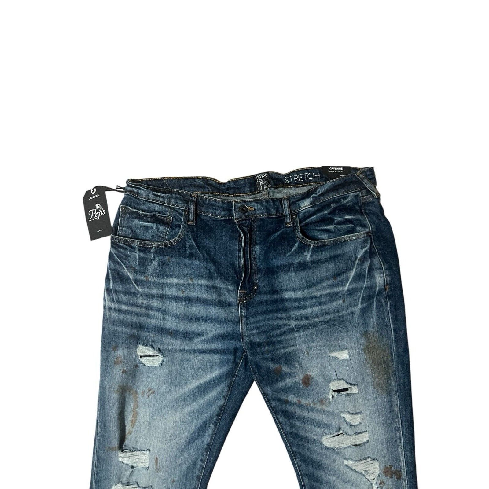 Prps PRPS Cayenne Super Skinny Mens Jeans Blue $228 Size 40/32 Size US 40 / EU 56 - 2 Thumbnail