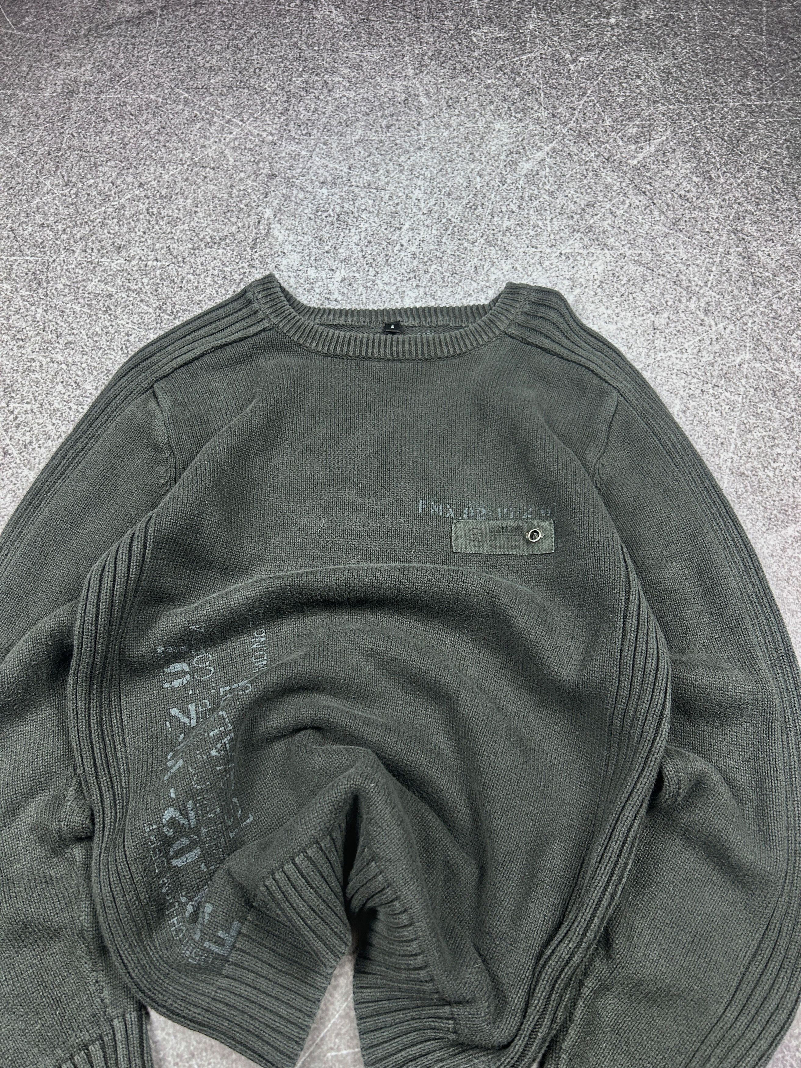 Vintage Vintage Knit Sweater Minimal Dark Grey Y2K Streetwear Fit Size US S / EU 44-46 / 1 - 5 Thumbnail