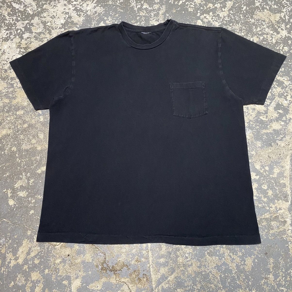 Other Vintage Black Blank 90s Single Stitch Pocket Tshirt Size US L / EU 52-54 / 3 - 1 Thumbnail