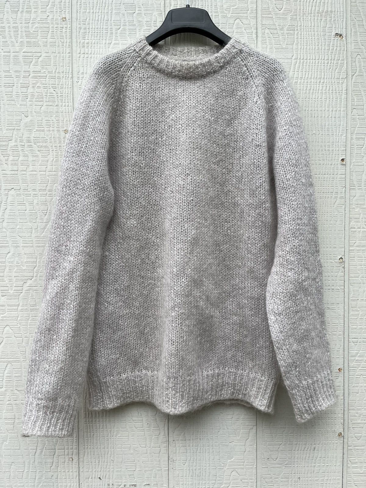 image of Maison Margiela Aw 2001 Miss Deanna Mohair Knit Archive in Light Gray, Men's (Size Large)