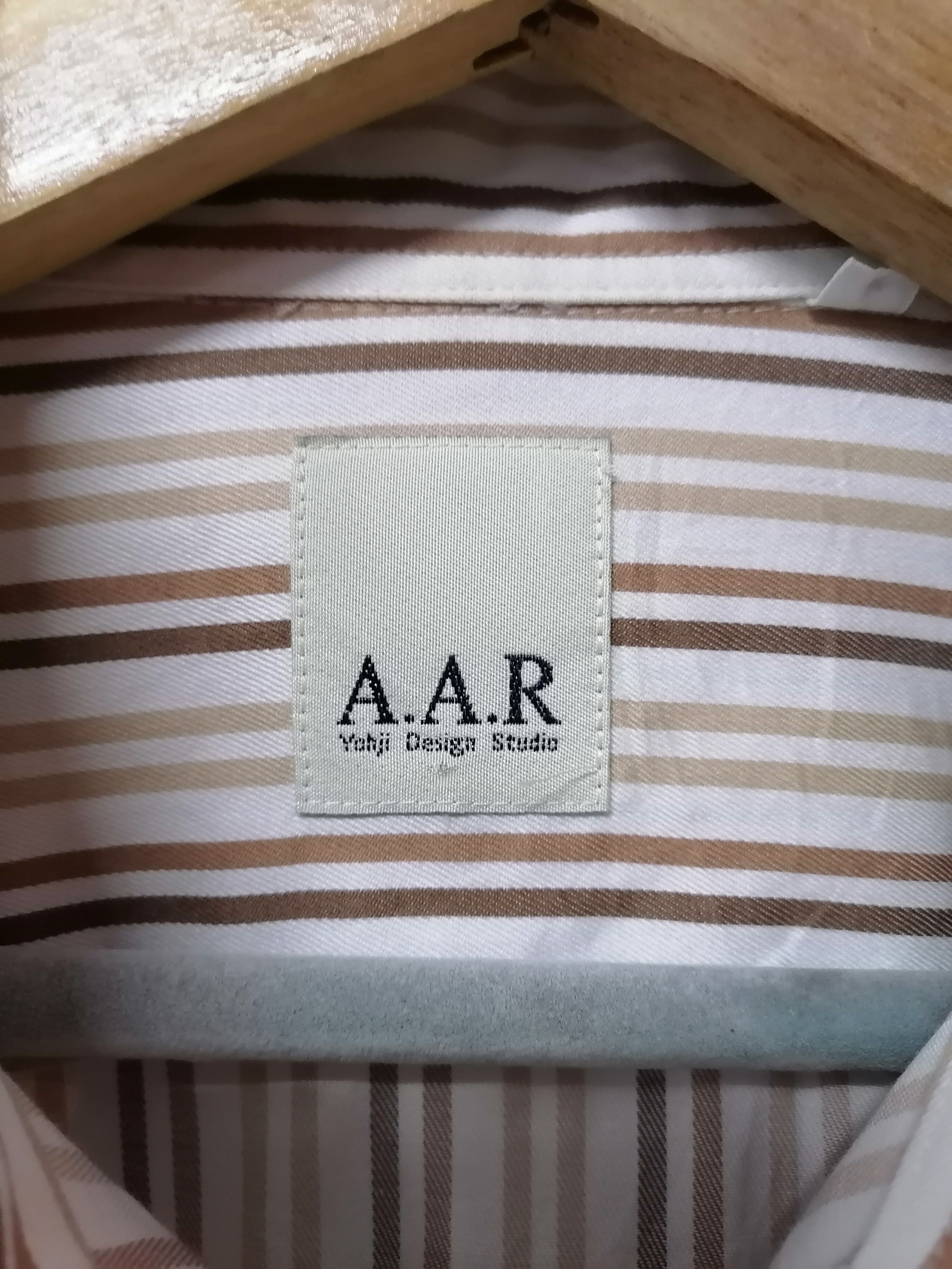 Yohji Yamamoto A.A.R Yohji Design Studio Pinstripe Button Ups Shirt Size US L / EU 52-54 / 3 - 5 Thumbnail