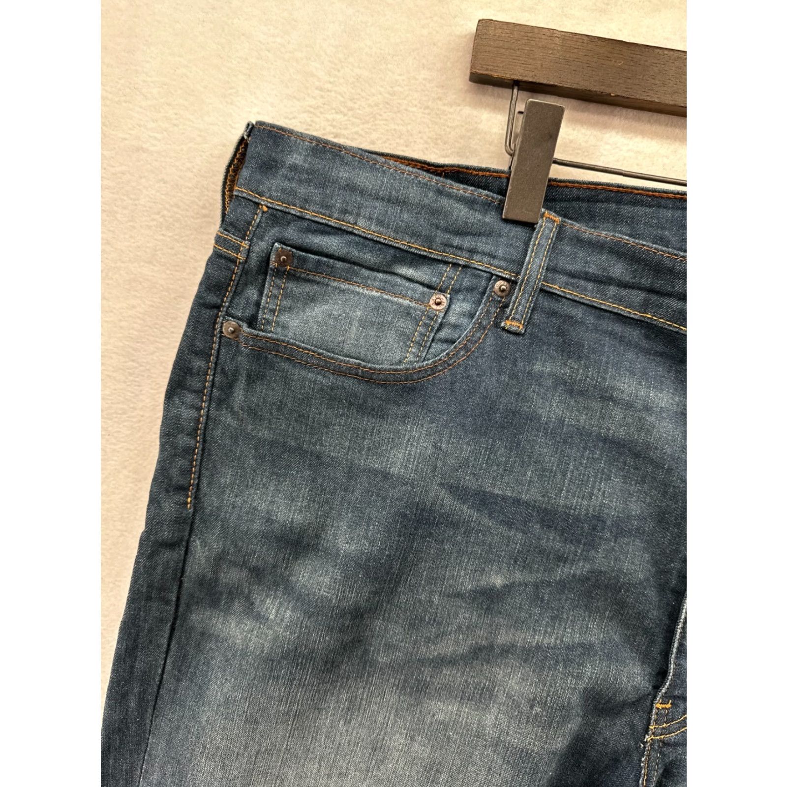 Levi's Levi's 505 Jeans Men 40x30 Blue Regular Fit Straight Cotton Vintage Fade Wash Size US 40 / EU 56 - 3 Thumbnail