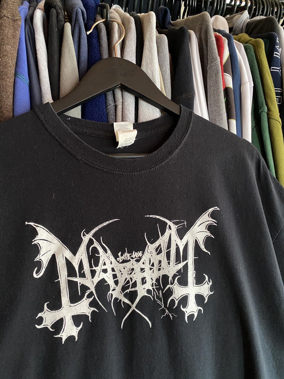Band Tees VINTAGE MAYHEM BLACK METAL BAGGY T-SHIRT Size US XXL / EU 58 / 5 - 2 Thumbnail