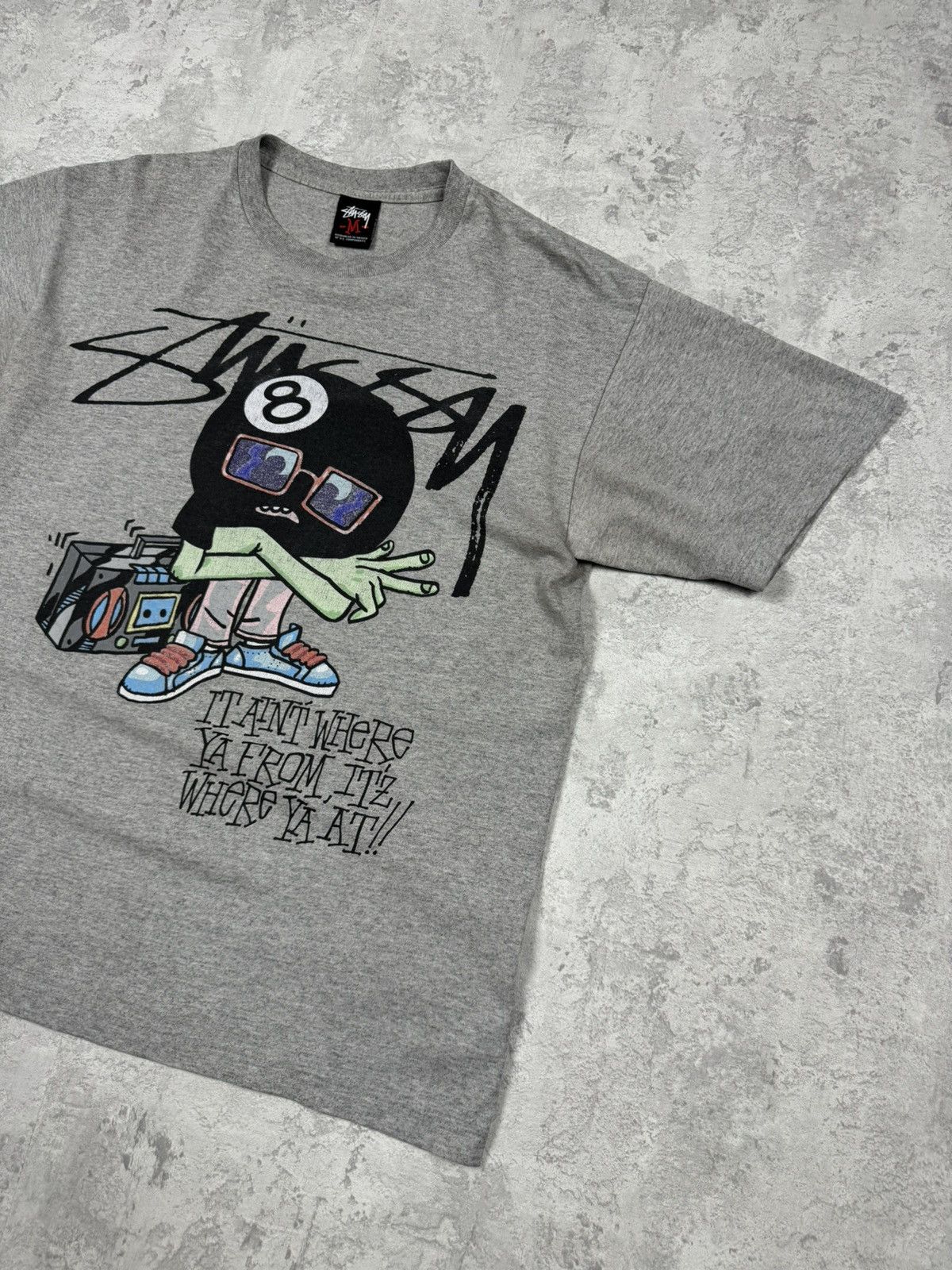 Stussy Vintage Stussy 8 Ball Rap Hip Hop T-Shirt Streetwear Y2K Size US M / EU 48-50 / 2 - 3 Thumbnail