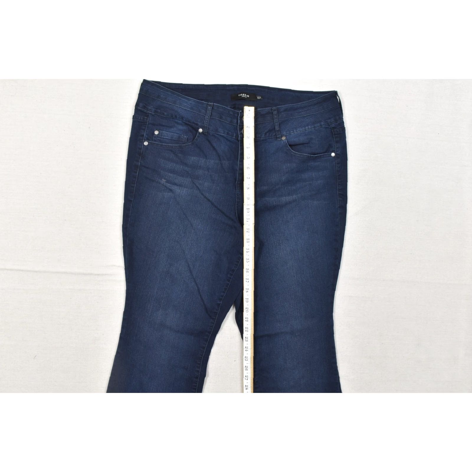 Torrid Torrid Denim Bootscut Jeans 22S Plus Size Dark Wash Stretch 5-Pocket Zip Button Women Size 40" / US 18 - 5 Thumbnail