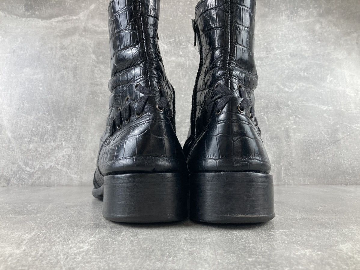 Genuine Leather Avant Garde crocodile leather guidi CDG style boots Size US 11 / EU 44 - 6 Thumbnail