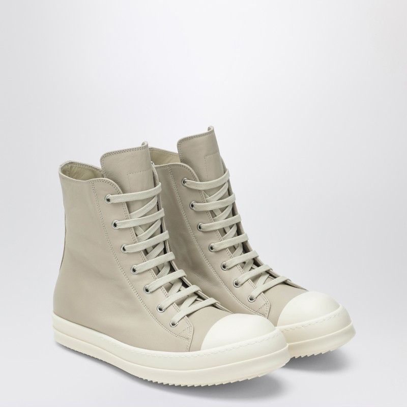 Rick Owens Rick Owens High Sand/White Leather Trainer Size US 9 / EU 42 - 1 Thumbnail