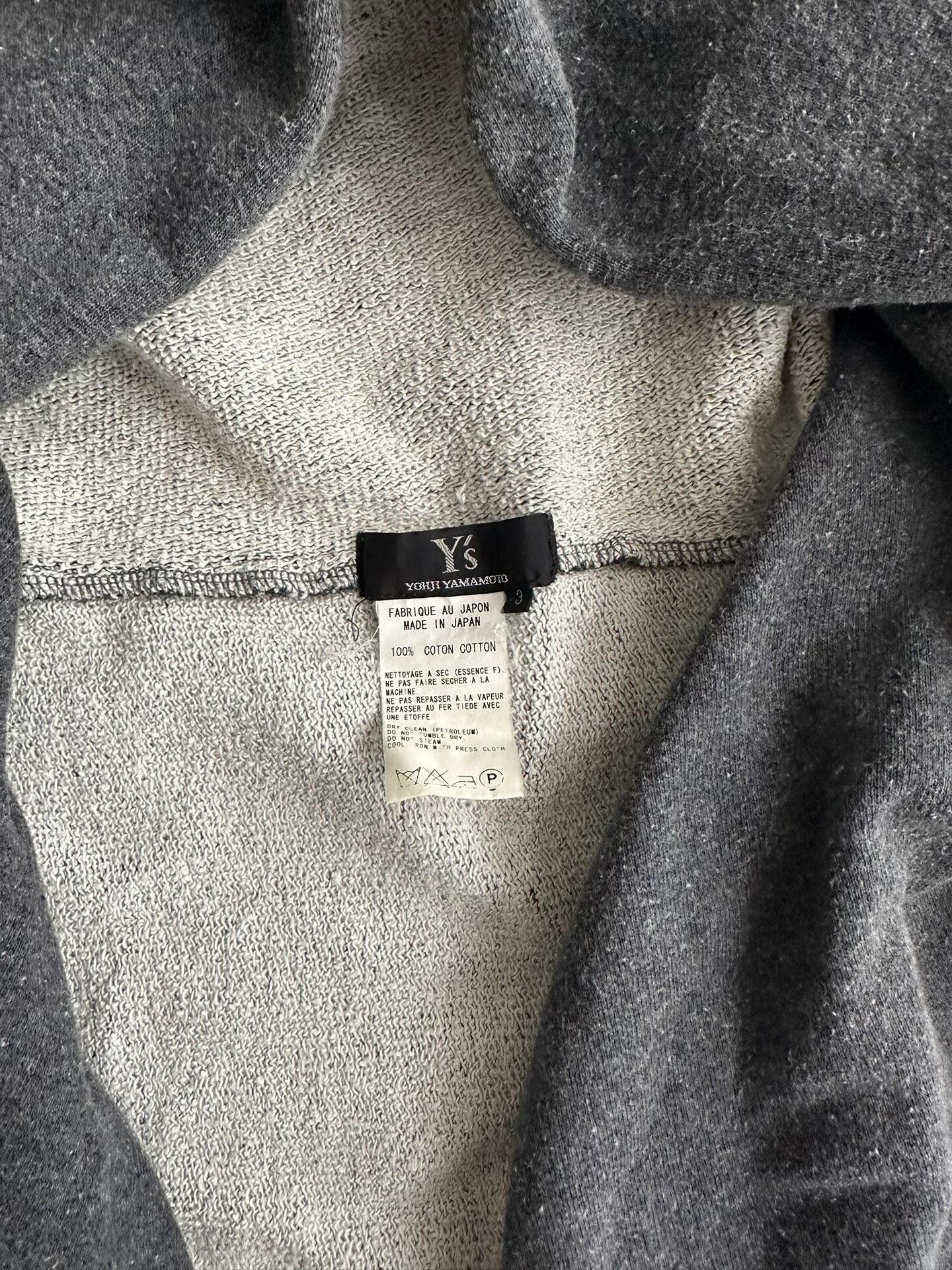 Yohji Yamamoto YOHJI YAMAMOTO Irregular pattern T-shirt; Cardigan| Size L / US 10 / IT 46 - 6 Thumbnail