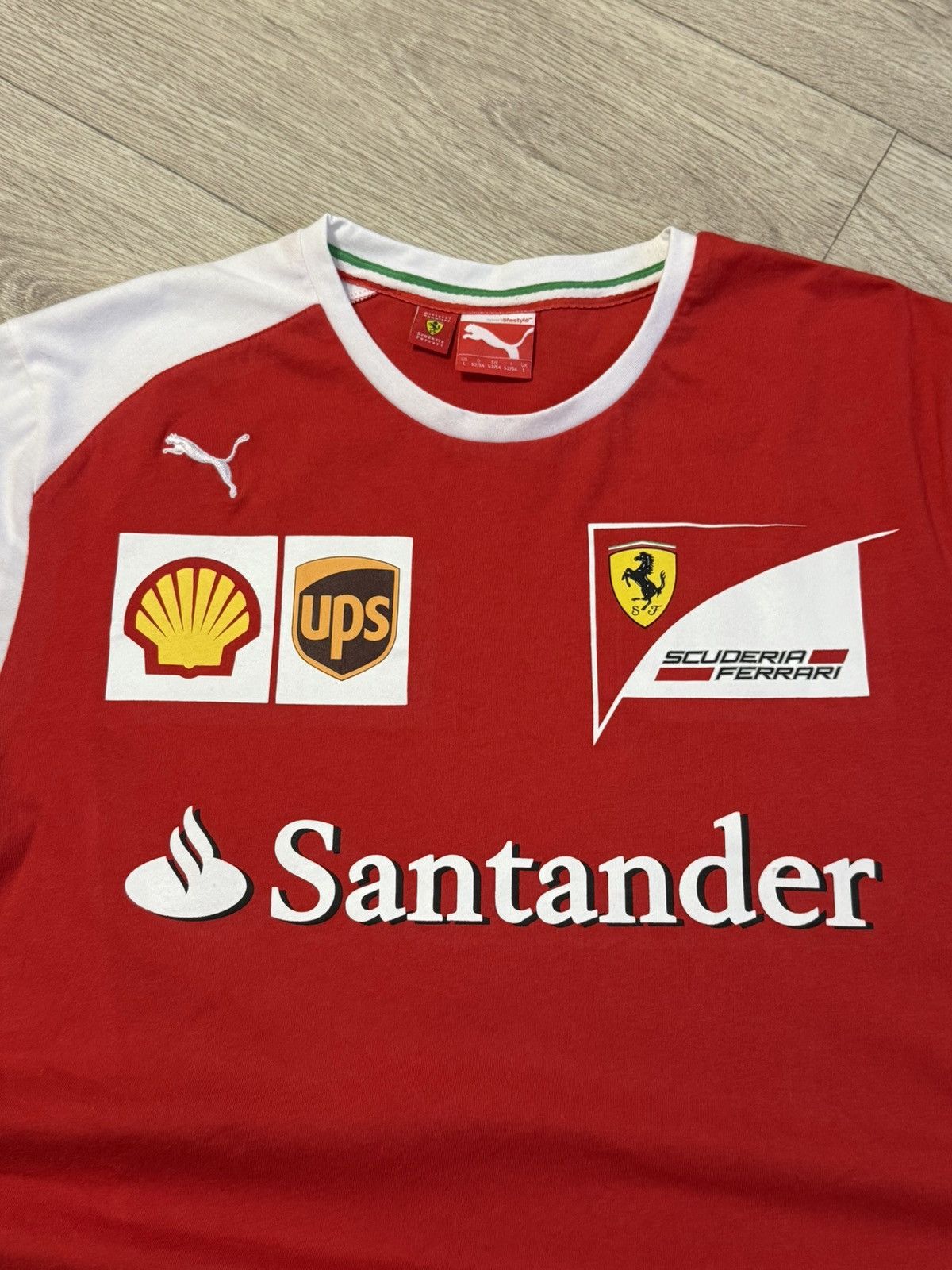 Ferrari 🔷Vintage Puma Ferrari Santander T-shirt🔷 Size US L / EU 52-54 / 3 - 4 Thumbnail