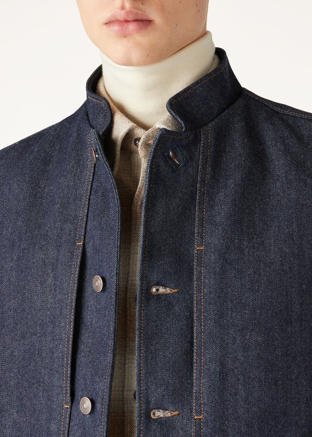 Loro Piana o1w1db10725 FAO7200 Jericho Jacket in Blue Size US XL / EU 56 / 4 - 3 Thumbnail