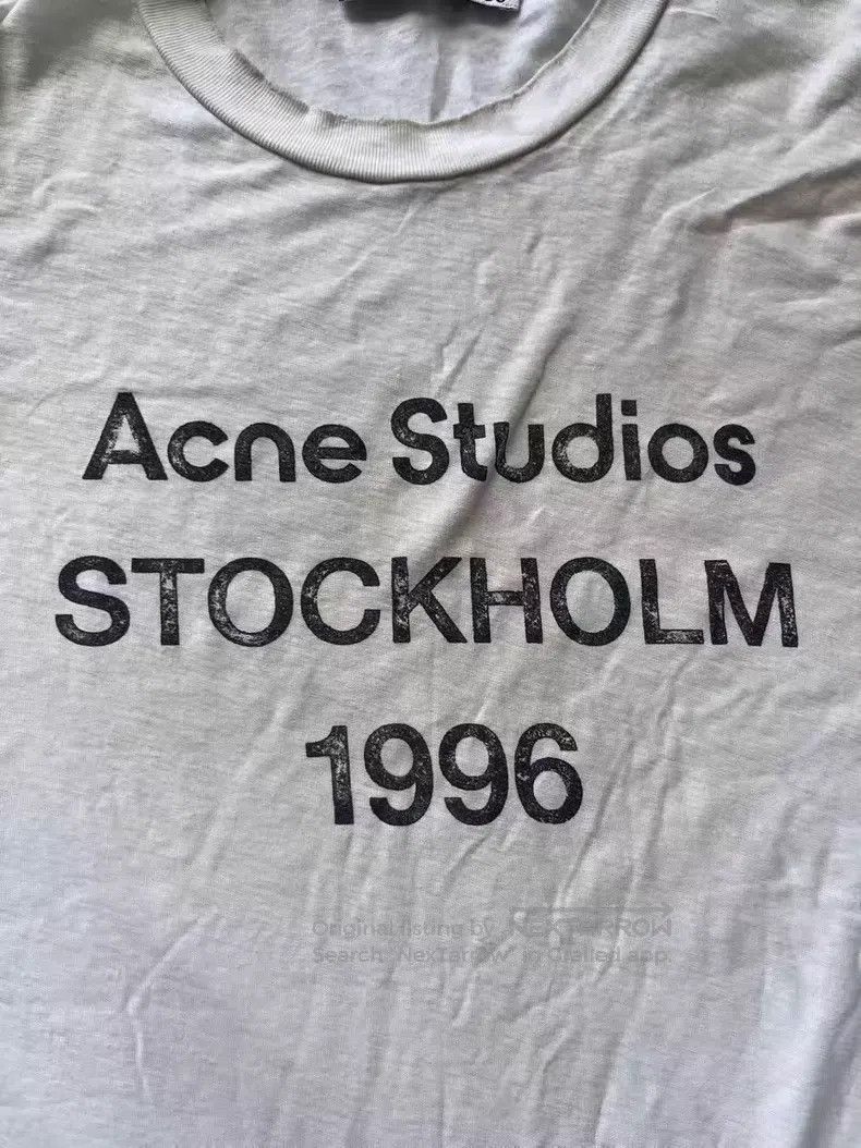 Acne Studios Acne Studios 1996 Series Letter Logo Aged Printed Crewneck Size US S / EU 44-46 / 1 - 3 Thumbnail