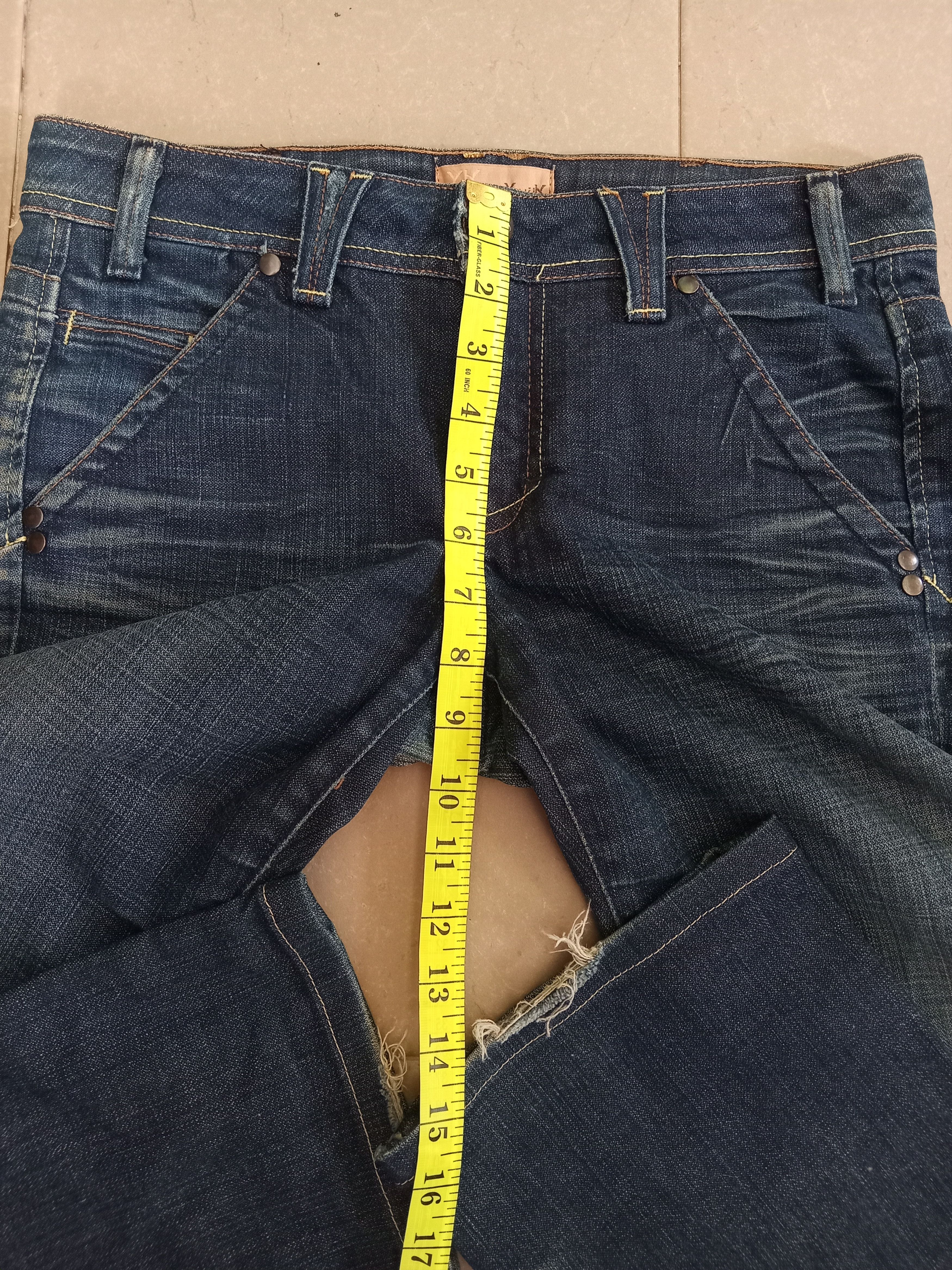 Vintage Vintage YANUK Rusty Wash Distressed Faded Jeans Size 30" / US 8 / IT 44 - 7 Thumbnail