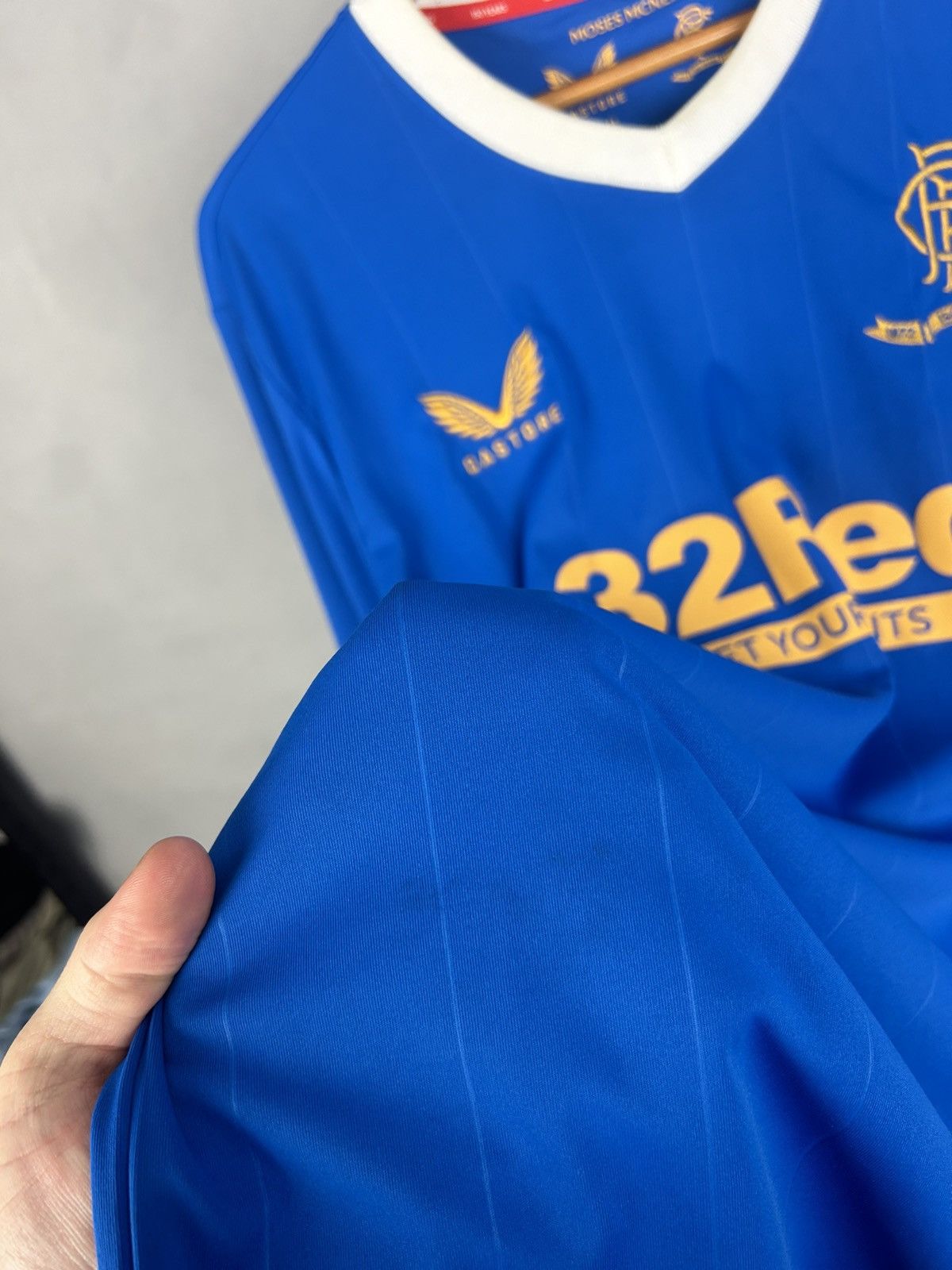 Castore Rangers Castore Home 2021 - 2022 Soccer Jersey Shirt Size US XXL / EU 58 / 5 - 4 Thumbnail