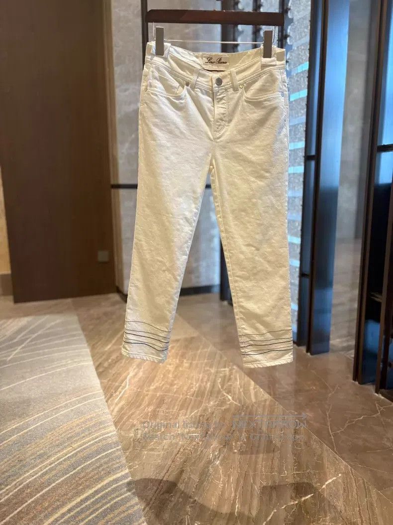 Loro Piana Loro Piana White denim jeans Size 26" / US 2 / IT 38 - 4 Thumbnail