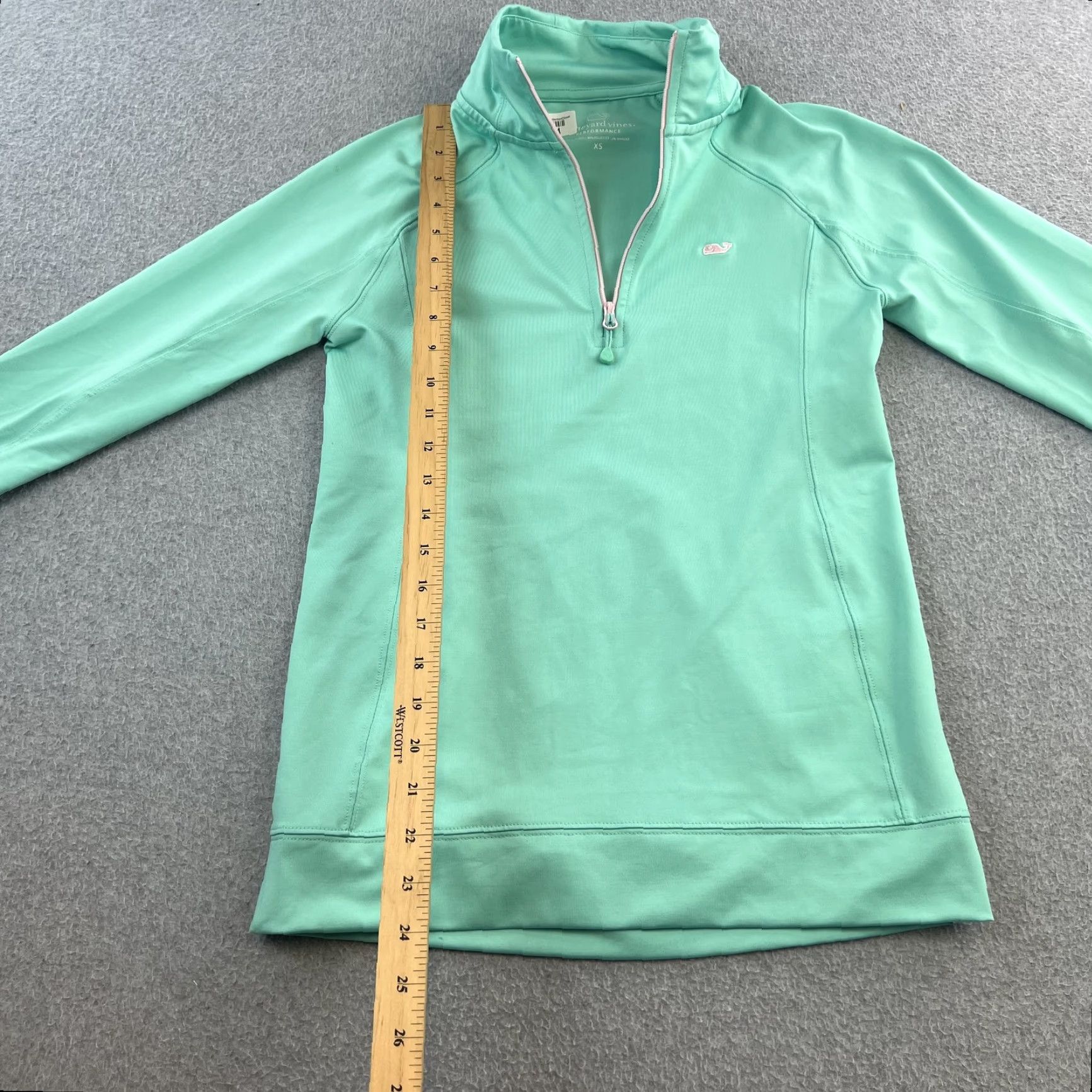 Vineyard Vines VINEYARD VINES Pullover Womens XS Green Performance Half Zip Athletic Lightweight Shirt Size XS / US 0-2 / IT 36-38 - 6 Thumbnail