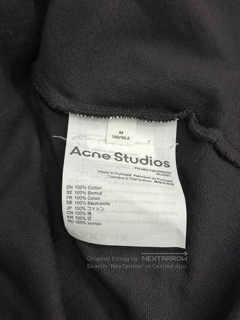 Acne Studios Acne Studios Purple Letter Short Sleeve T-Shirt Size US M / EU 48-50 / 2 - 5 Thumbnail