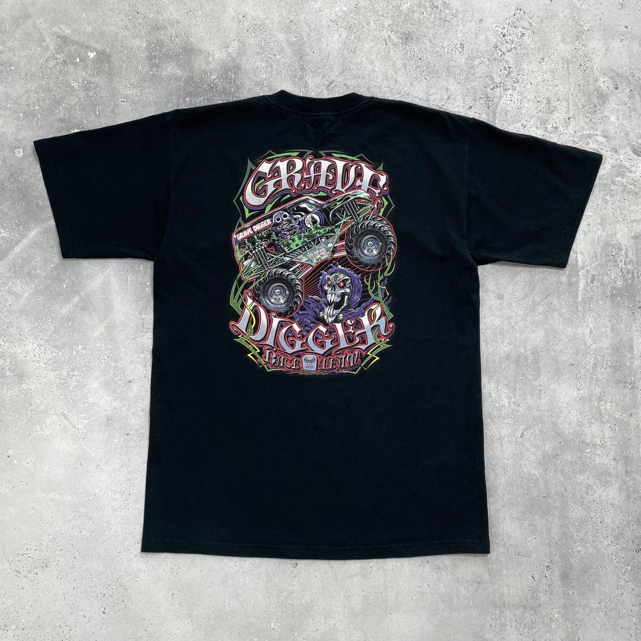 Vintage Vintage 2005 Grave Digger Race Team Graphic T Shirt Black L Size US L / EU 52-54 / 3 - 1 Thumbnail