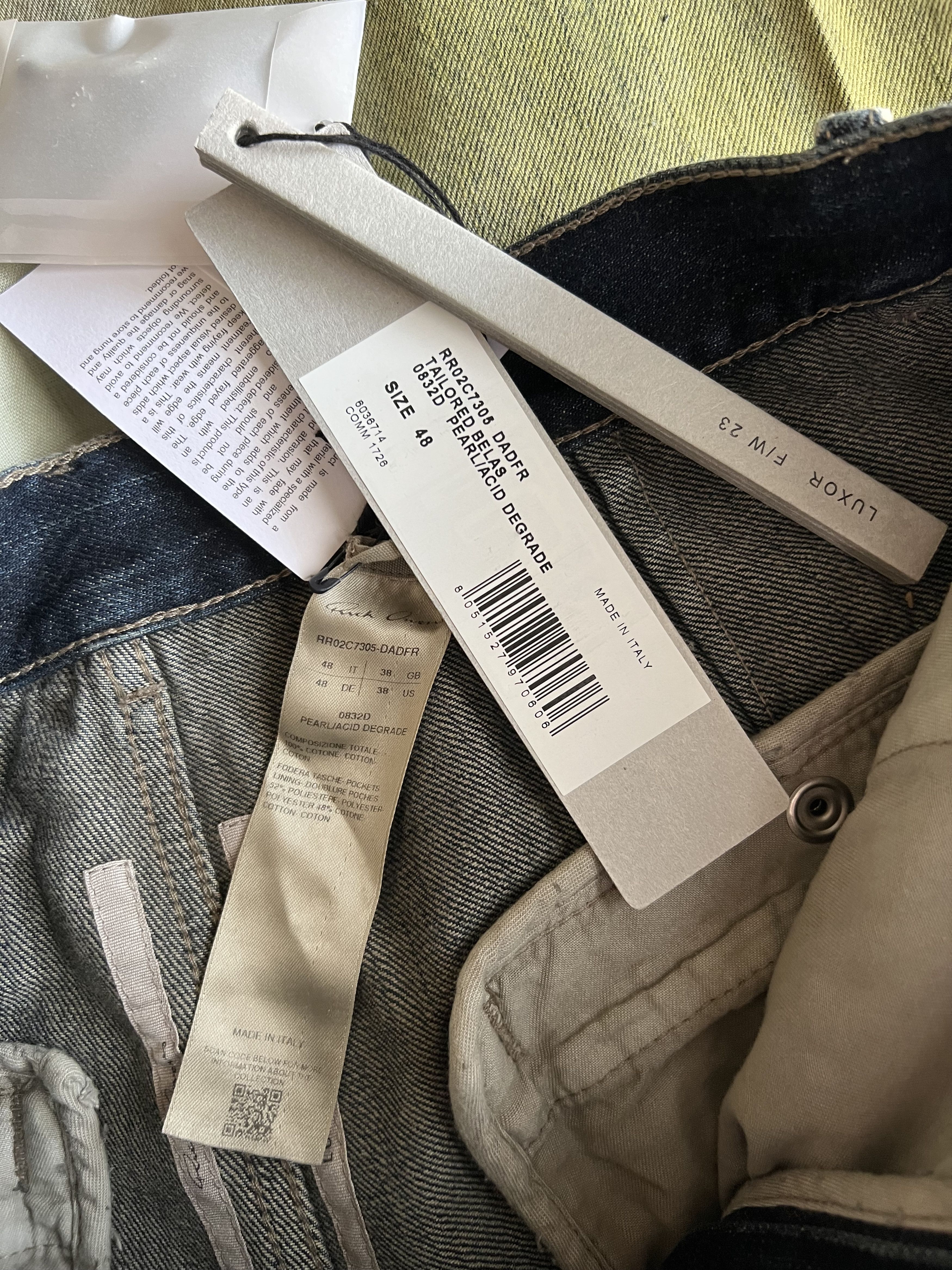 Rick Owens Rick Owens Luxor Tailored Belas Acid Degrade Size US 32 / EU 48 - 13 Thumbnail