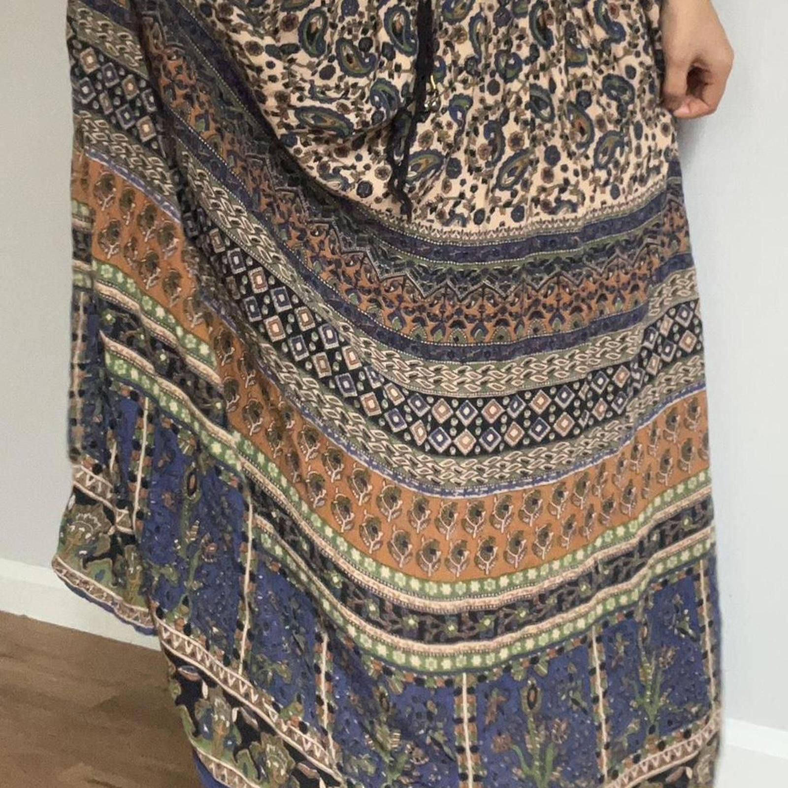 Other Boho multi-coloured maxi skirt #festivalvibes Size 28" / US 6 / IT 42 - 6 Thumbnail