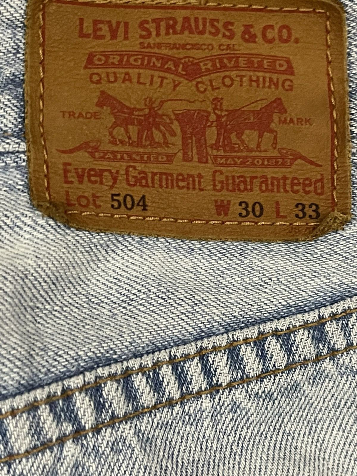 Levi's Vintage 90s Levis 504 Classic Style Baggy Jeans Size US 29 - 7 Thumbnail
