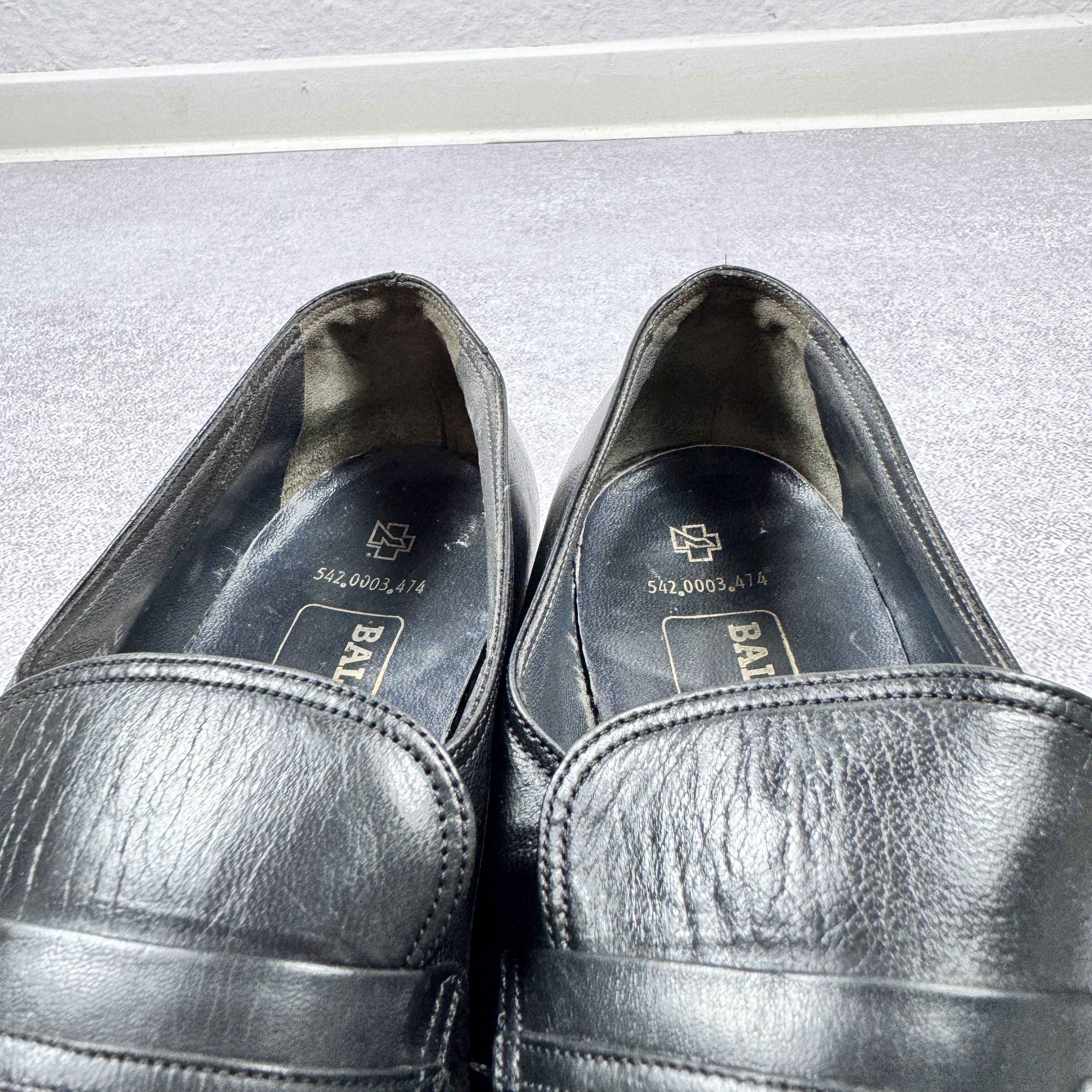 Bally Bally Suisse Club Black Leather Loafers 542161 Size 7/27 cm Size US 8.5 / EU 41-42 - 11 Thumbnail