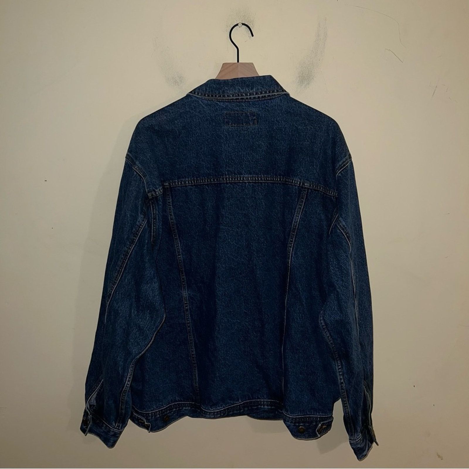 Wrangler VINTAGE WRANGLER Rugged Wear dark wash denim jean jacket 2X Size US XXL / EU 58 / 5 - 5 Thumbnail