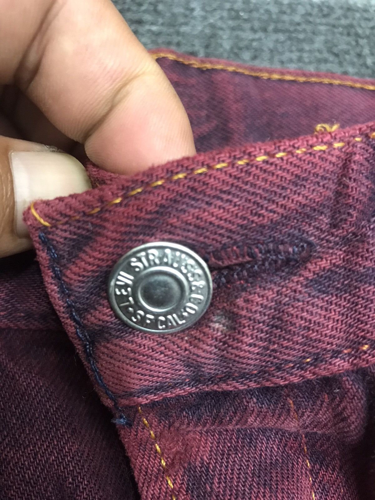 Levi's × Vintage 💥90s STYLE💥Vintage Levis 501 Original Distrssed Denim F113 Size US 30 / EU 46 - 17 Thumbnail