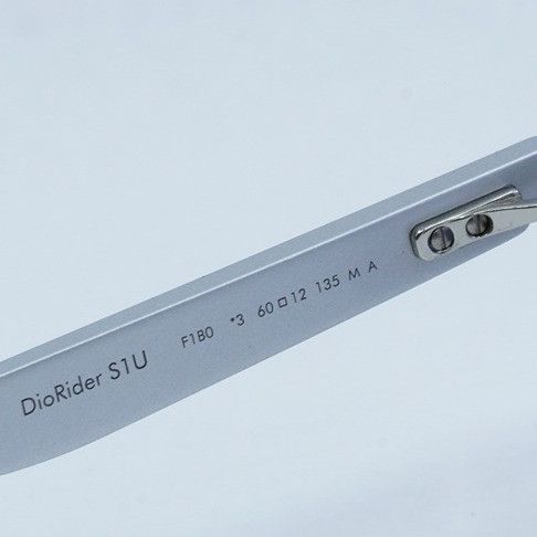 Dior Dior DIORIDER S1U F1B0 Sunglasses Silver Oval Frame Size ONE SIZE - 10 Thumbnail