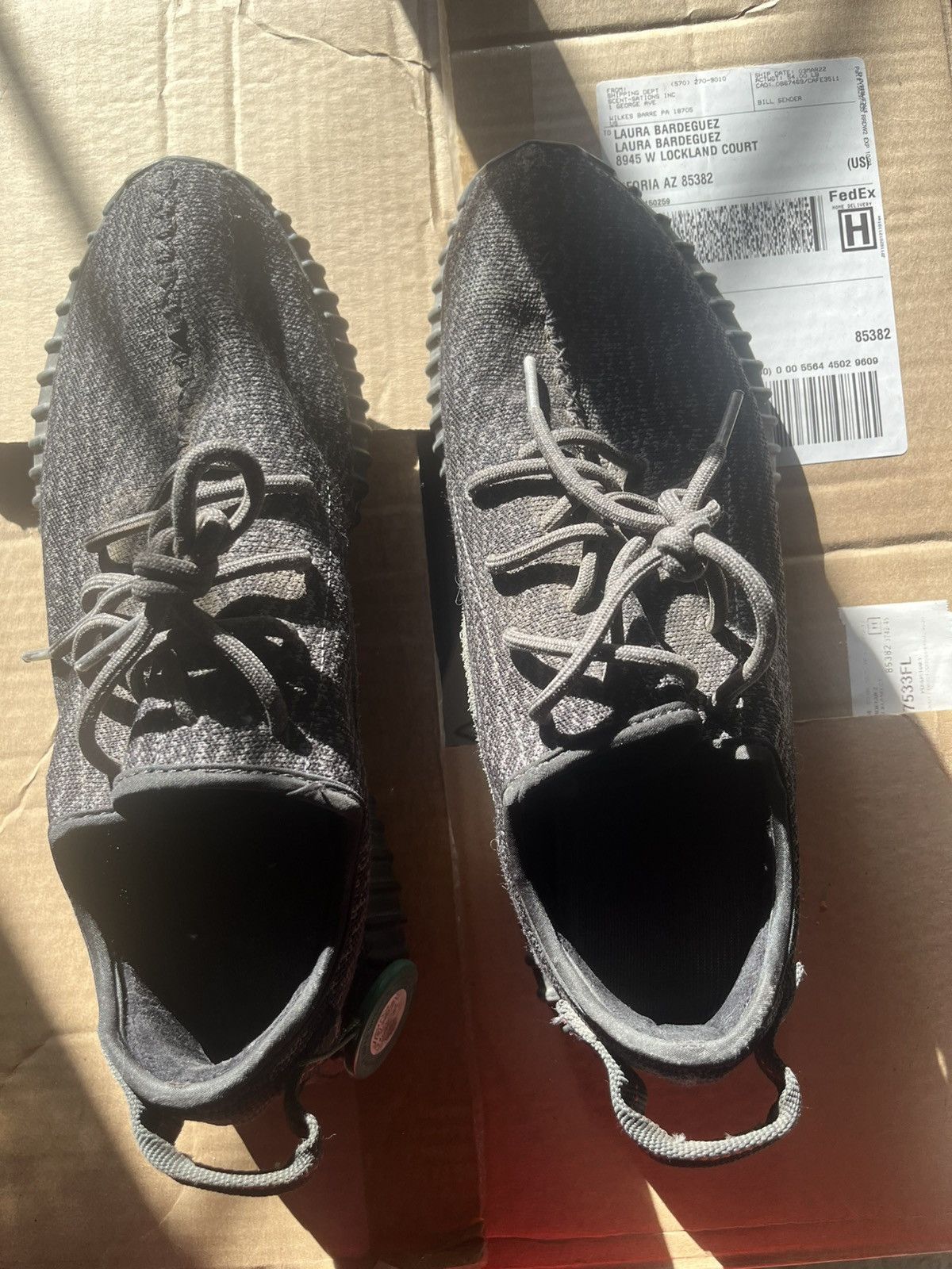 Yeezy Pirate Black 350’s Size US 12 / EU 45 - 3 Thumbnail
