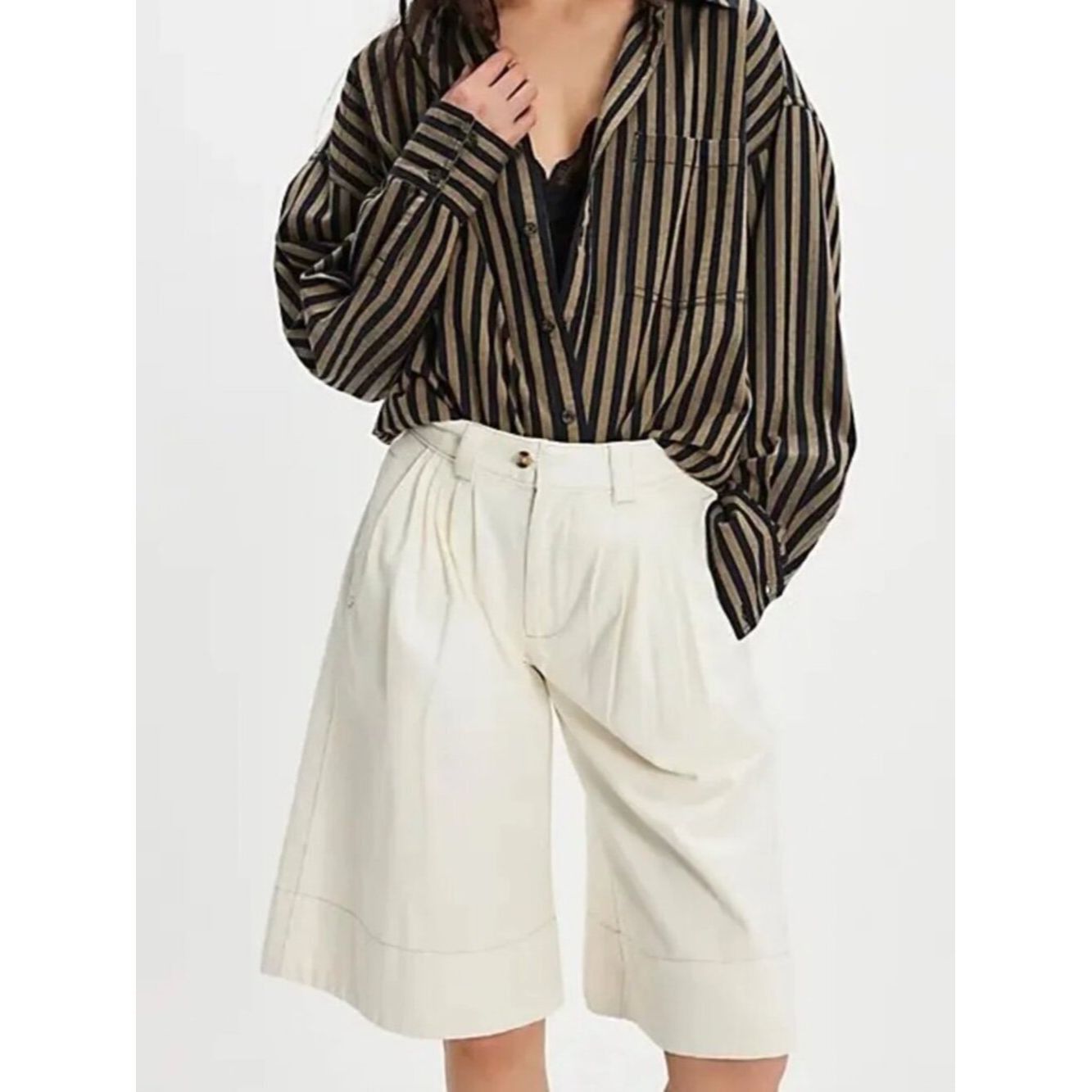 Free People NWT New $98 Free People Sadie A-Line Long Shorts In Clean I Size 27" / US 4 / IT 40 - 1 Thumbnail