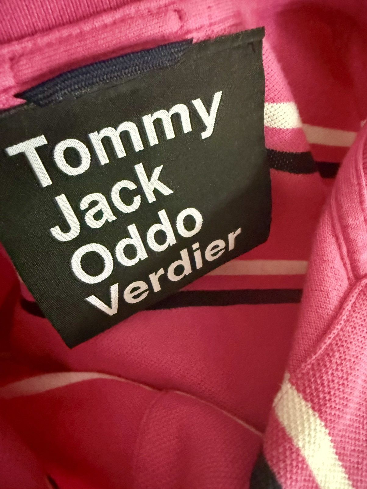 Other Tommy Jack Oddo Verdier Custom 1/1 Pink Striped Polo Size US M / EU 48-50 / 2 - 6 Thumbnail