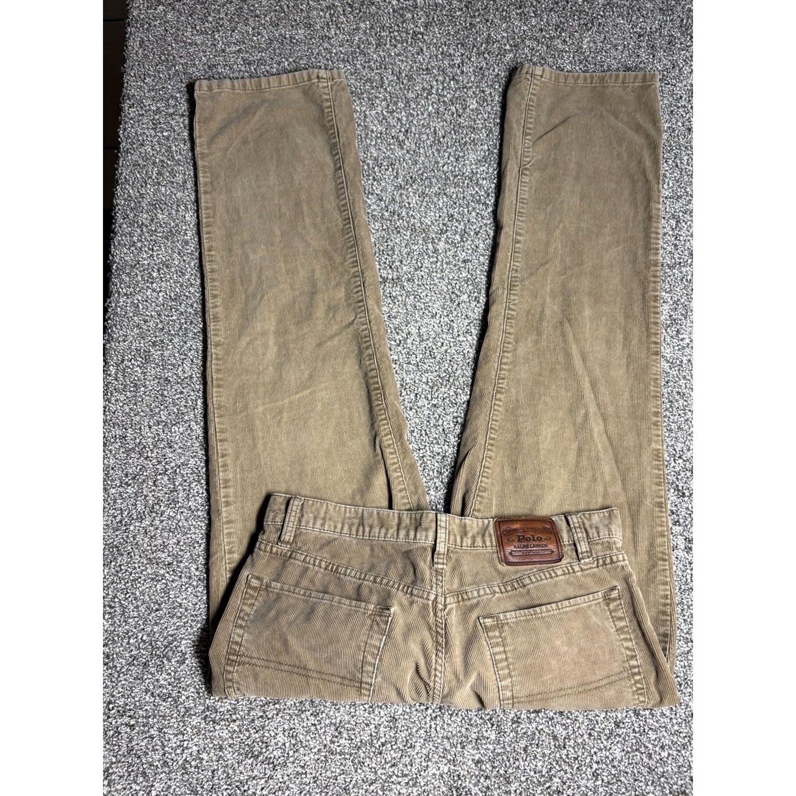 Polo Ralph Lauren VINTAGE Polo Ralph Lauren Corduroy Pants Mens 32x30 Light Brown Straight Leg Cotton Vtg Size US XS / EU 42 / 0 - 3 Thumbnail