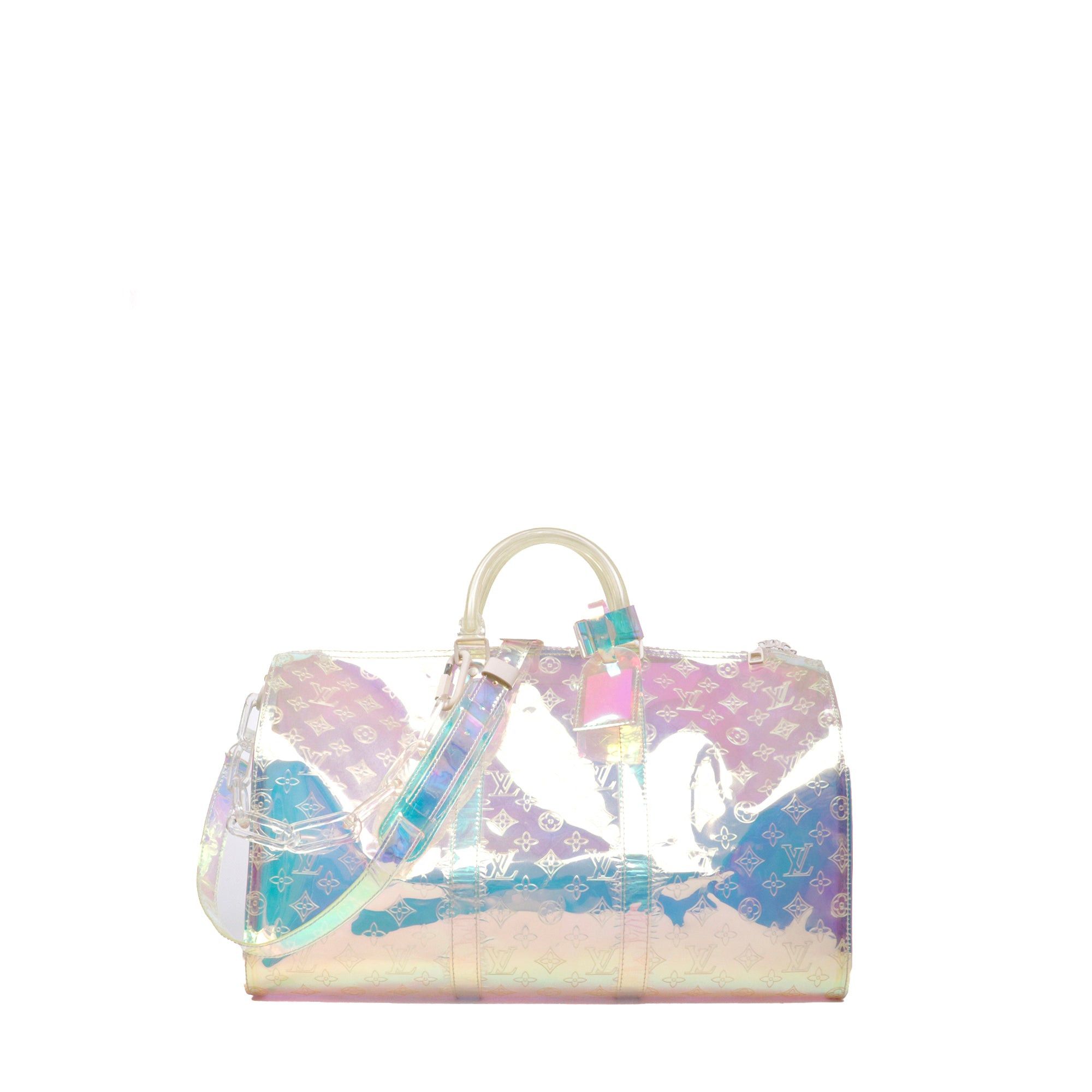 Louis Vuitton LOUIS VUITTON - Louis Vuitton limited edition Keepall 50 Prism bag in iridescent PVC Size ONE SIZE - 1 Thumbnail