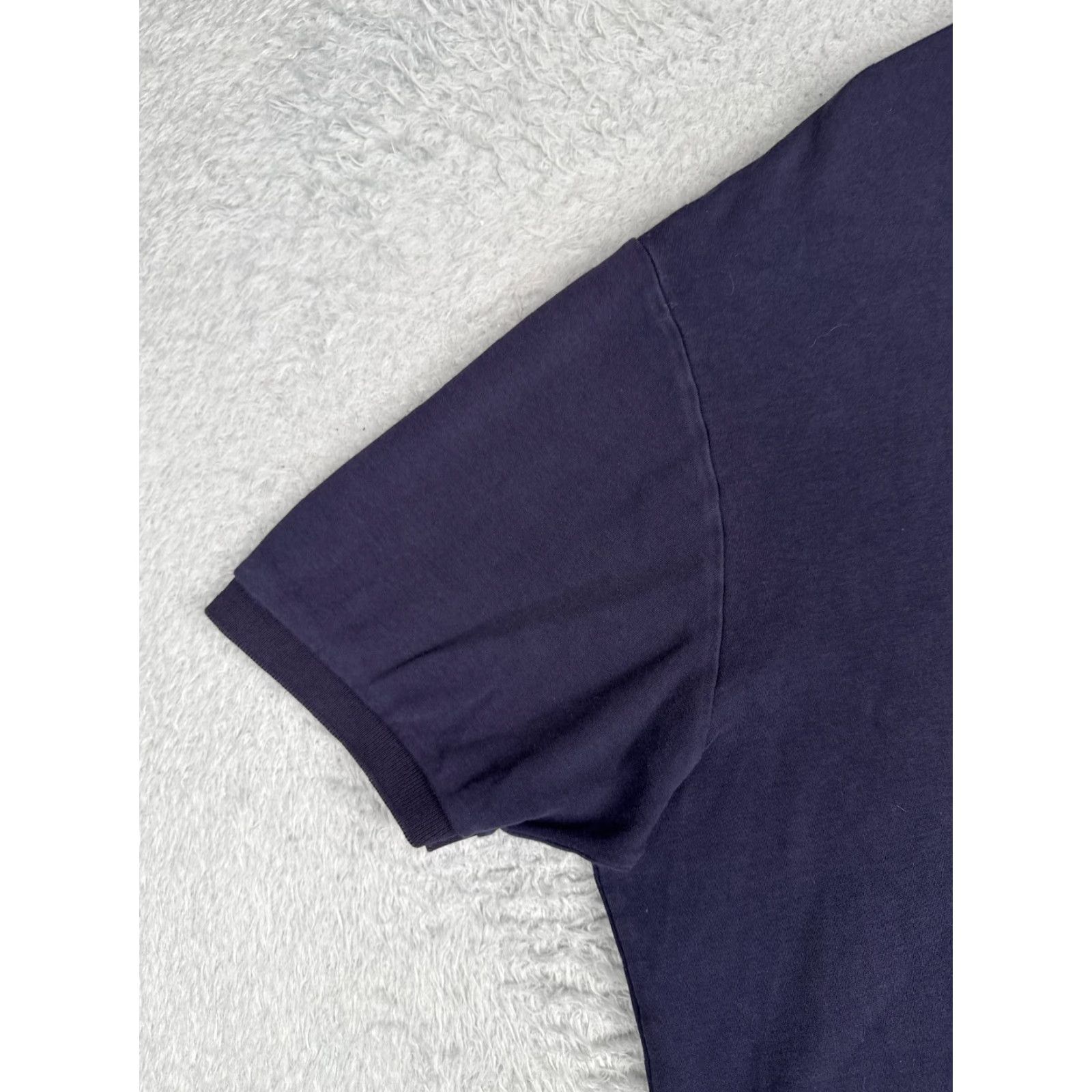 Ralph Lauren VINTAGE Ralph Lauren Polo Shirt Men 2XL Blue Short Sleeve 100% Cotton Polo Shirt Polo Shirt Blue 80s Golf Mens Size US XXL / EU 58 / 5 - 3 Thumbnail
