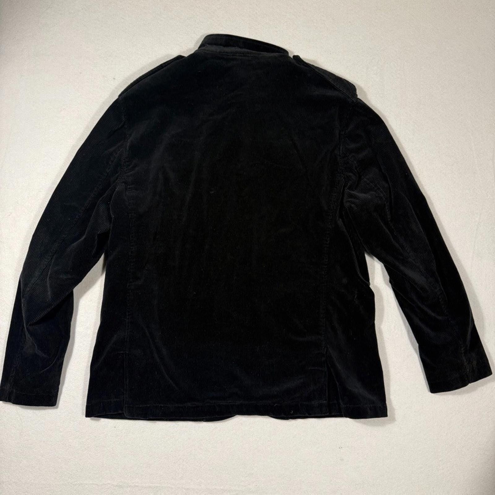 Rugby Ralph Lauren Vintage Rugby Ralph Lauren Corduroy Military Jacket Black XL Size US XL / EU 56 / 4 - 4 Thumbnail