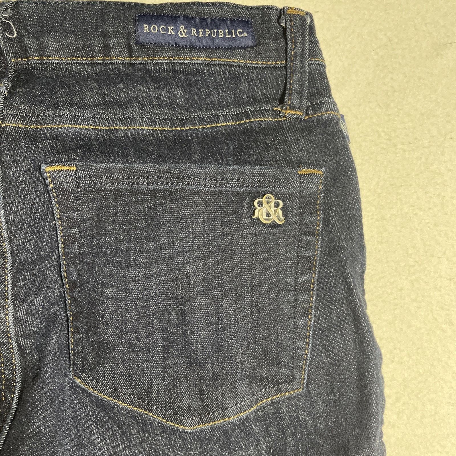 Rock & Republic Rock & Republic Women's Berlin Skinny 10 Dark Wash Rx -Fixx Size 32" / US 10 / IT 46 - 6 Thumbnail
