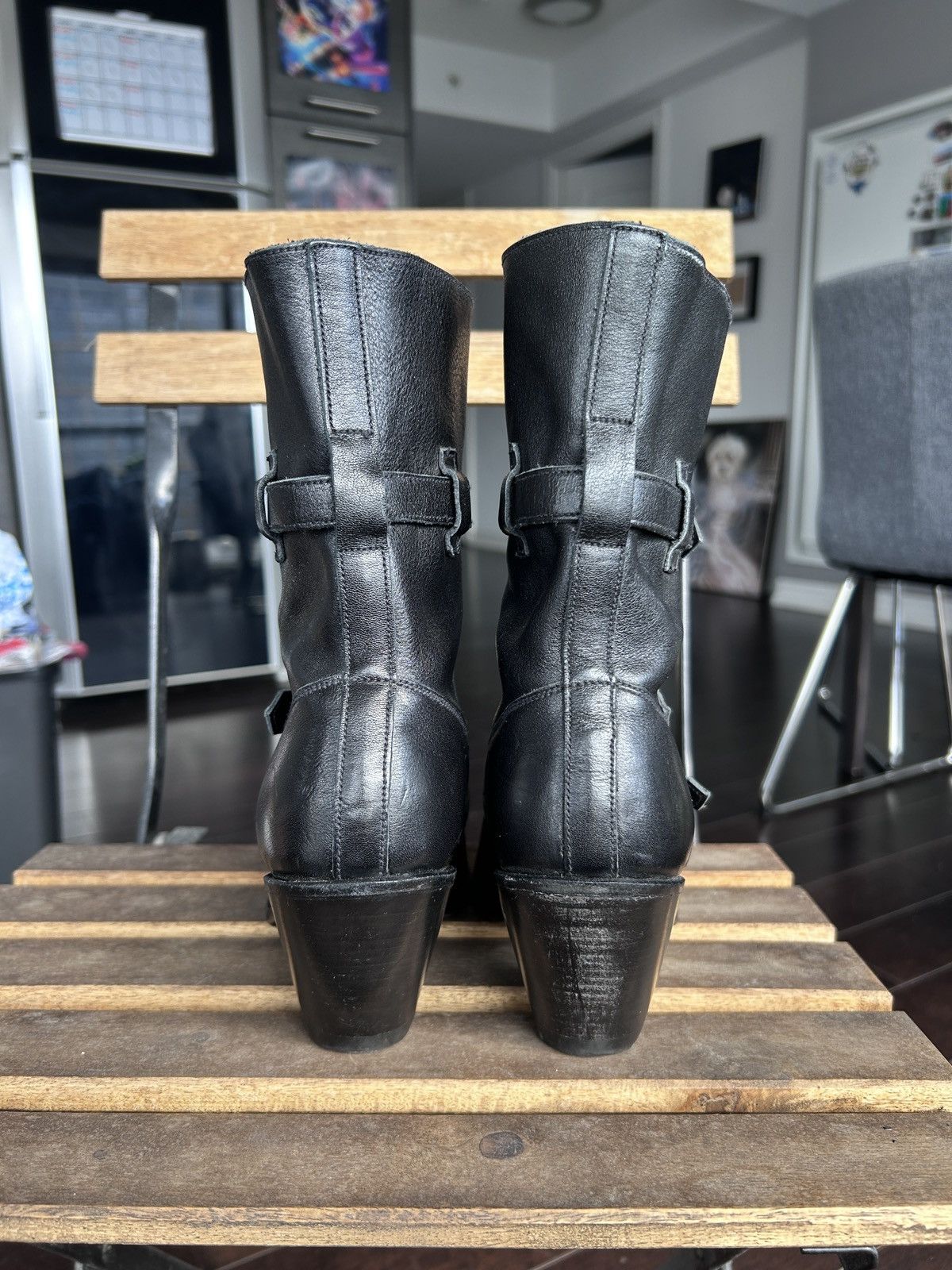 Celine CELINE SS19 Leather Berlin Ankle Boot Size US 7 / IT 37 - 8 Thumbnail