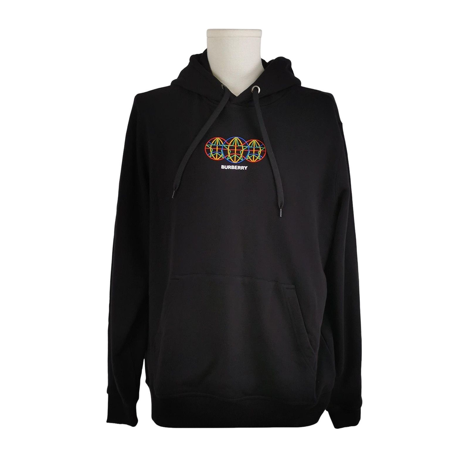 Burberry Burberry Logo Embroidery Black Hoodie Size M Size US M / EU 48-50 / 2 - 1 Thumbnail