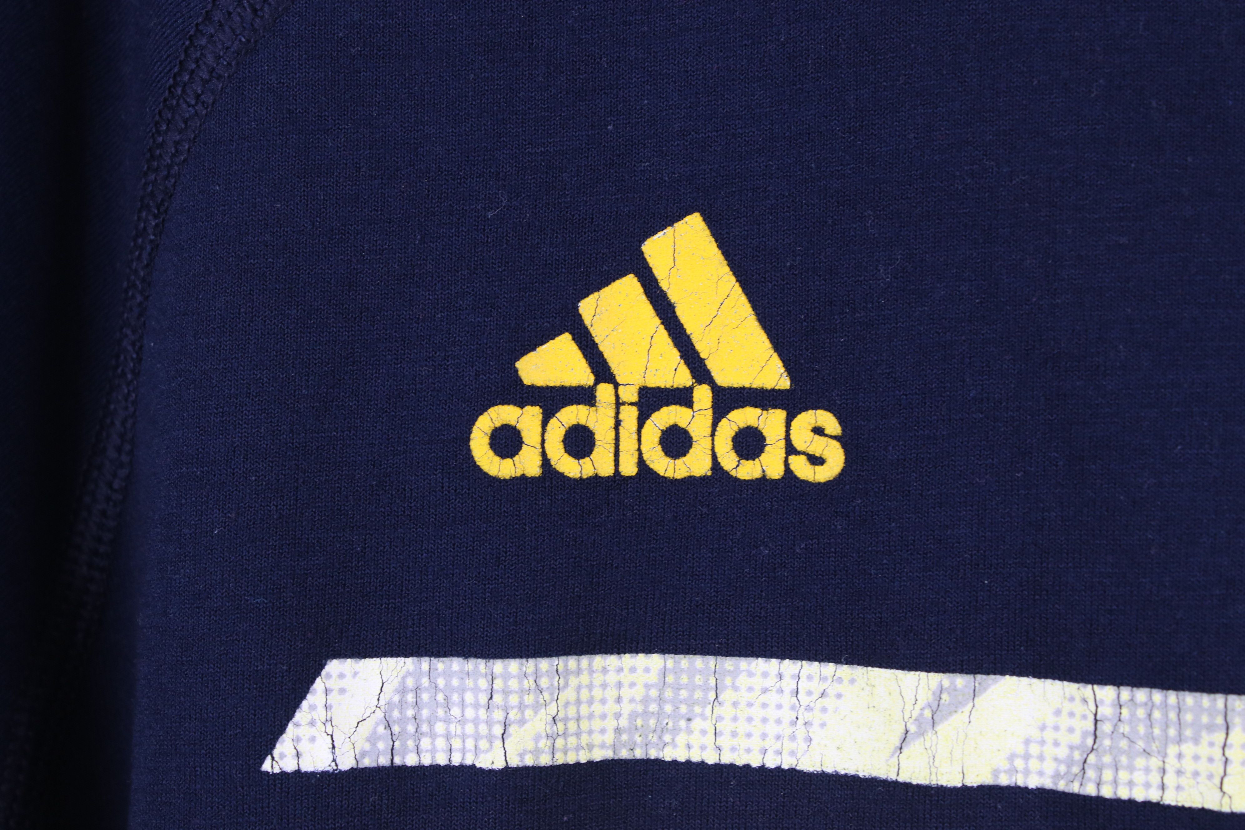 Adidas × Vintage Vintage Adidas University of Michigan Football T-Shirt Size US L / EU 52-54 / 3 - 5 Thumbnail