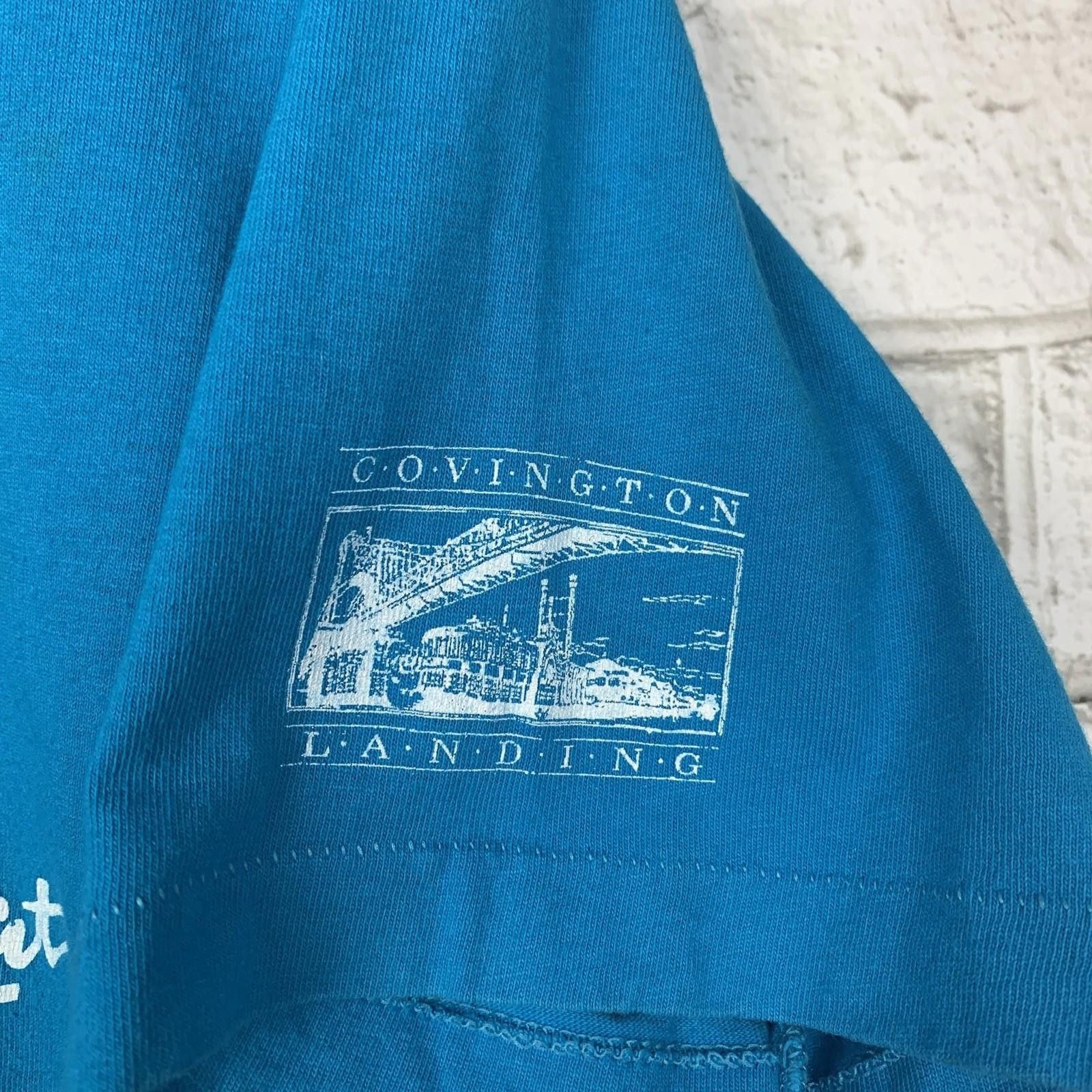 Other Vintage 90s Howl At The Moon Saloon Blue T Shirt Medium Size US M / EU 48-50 / 2 - 4 Thumbnail