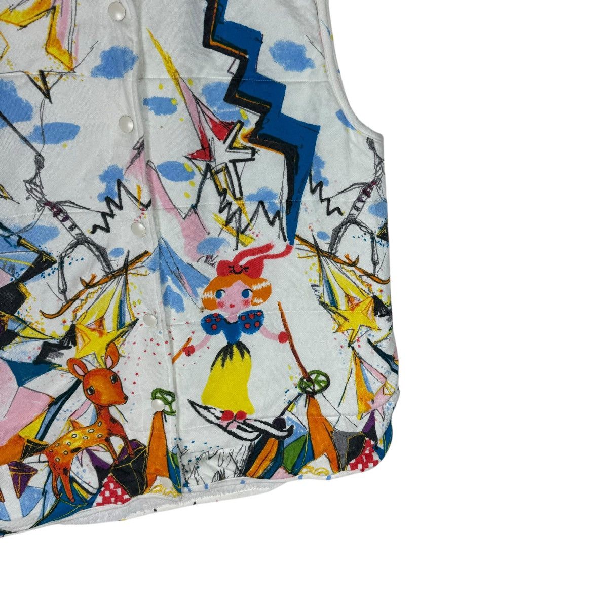 Issey Miyake 🔥TSUMORI CHISATO SLEEP IS ART FLORAL VEST Size US L / EU 52-54 / 3 - 4 Thumbnail