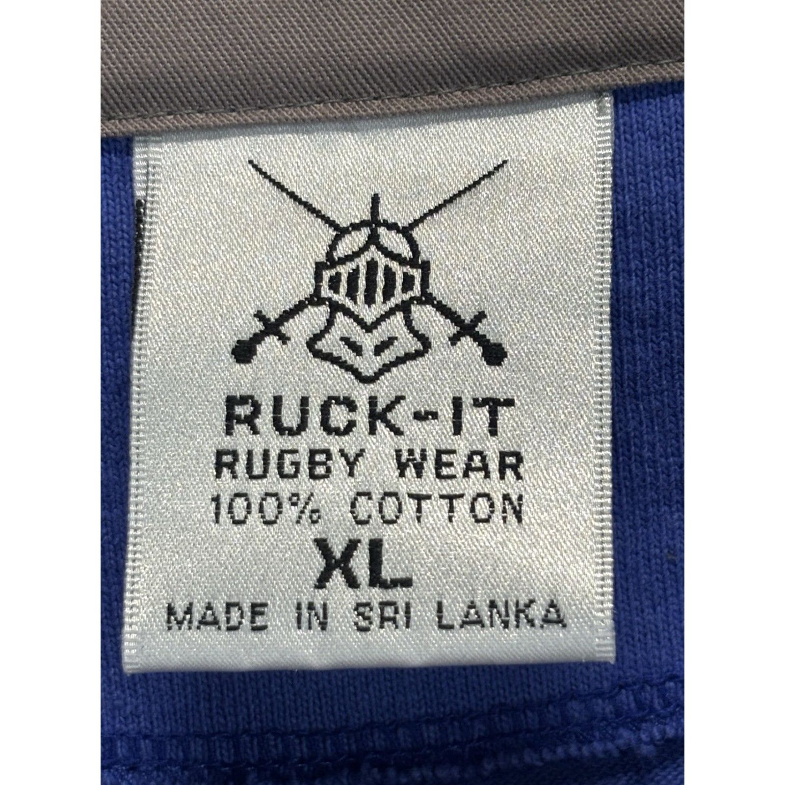 Vintage VINTAGE Ruck-it Rugby Shirt Men’s XL Blue Long Sleeve Corduroy Collar Preppy Logo (Button-Up) Size US XL / EU 56 / 4 - 4 Thumbnail