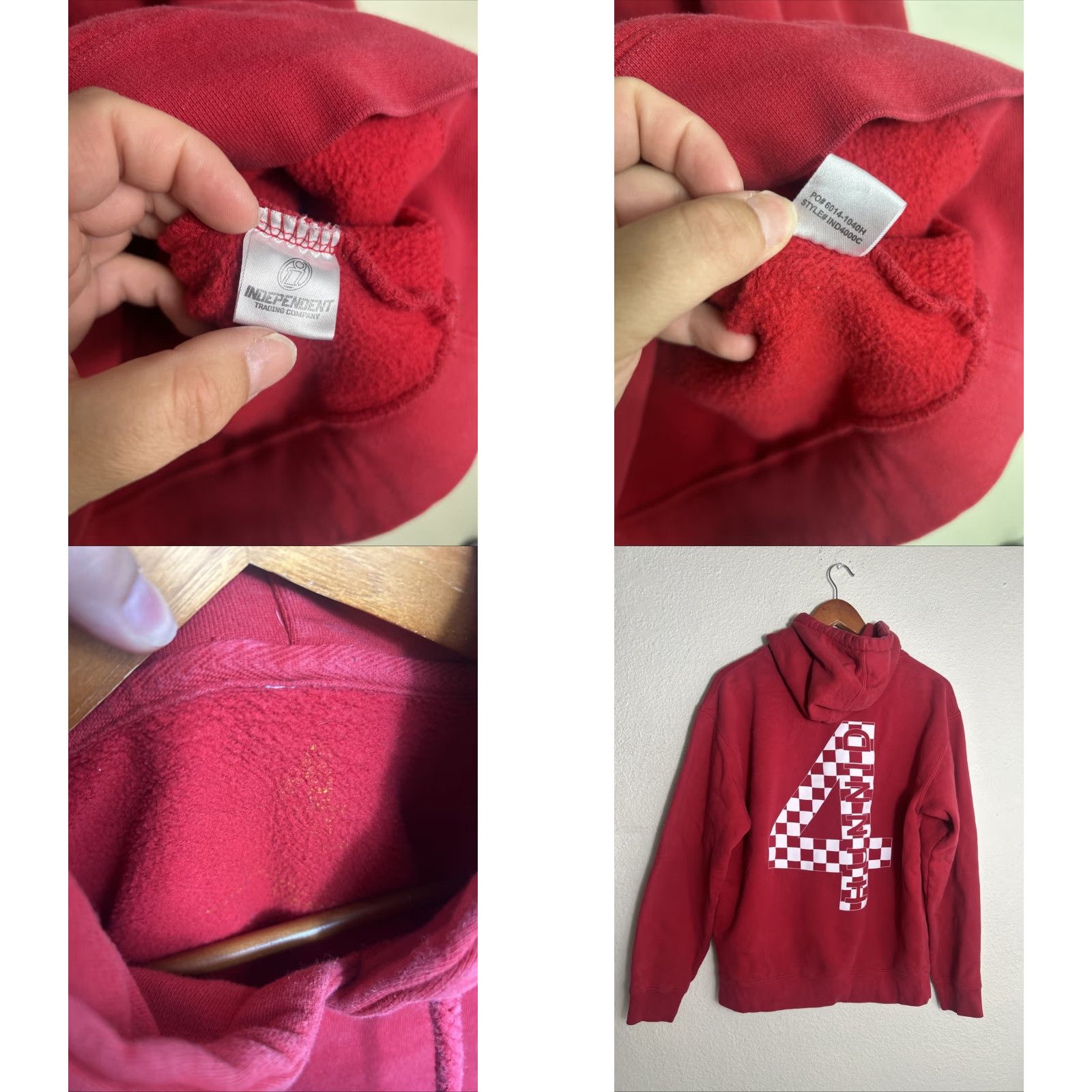 Vintage YG Hoodie Medium 4 Hunnid 400 Rap Hip-hop Concert Tour Rapper Pullover Hoodie Shirt Men Red Logo Hoodie Pullover Vintage No Size US M / EU 48-50 / 2 - 8 Thumbnail