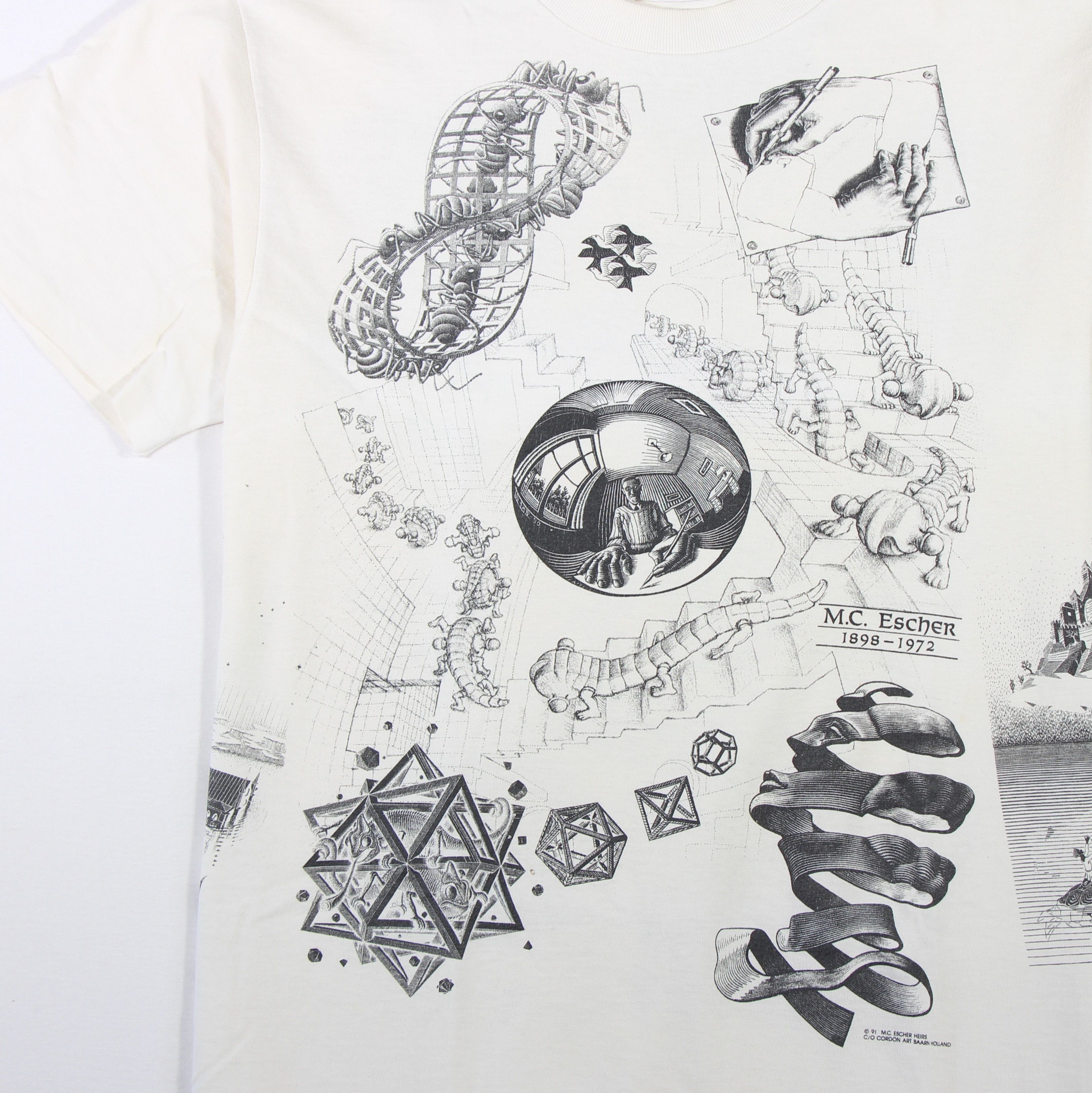 Other Vintage 1992 M.C. Escher All-over print Shirt L Size US L / EU 52-54 / 3 - 3 Thumbnail