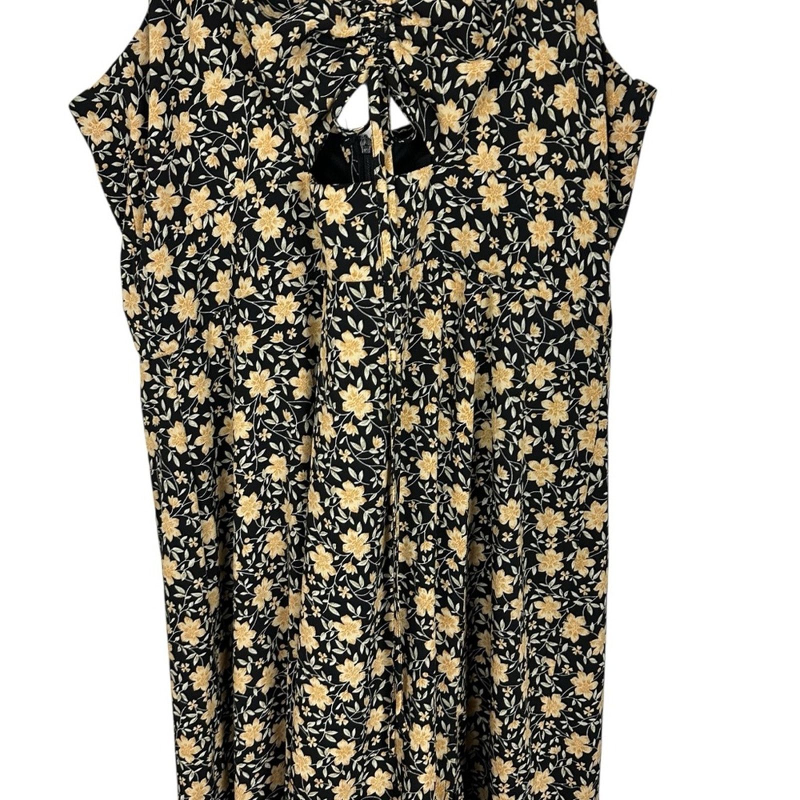 Lulus Lulus The Way to Love Black Floral Ruffled Maxi Dress XL Size XL / US 12-14 / IT 48-50 - 6 Thumbnail