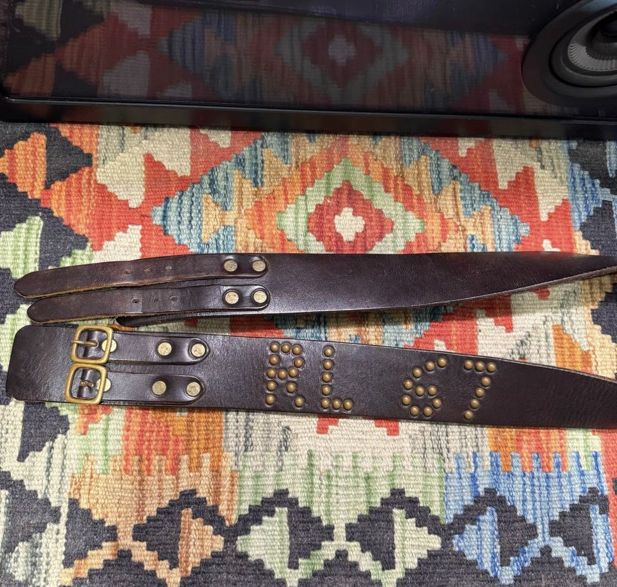 Polo Ralph Lauren Ralph Lauren Polo RL Double Buckle Belt K22 Size 34 - 1 Thumbnail