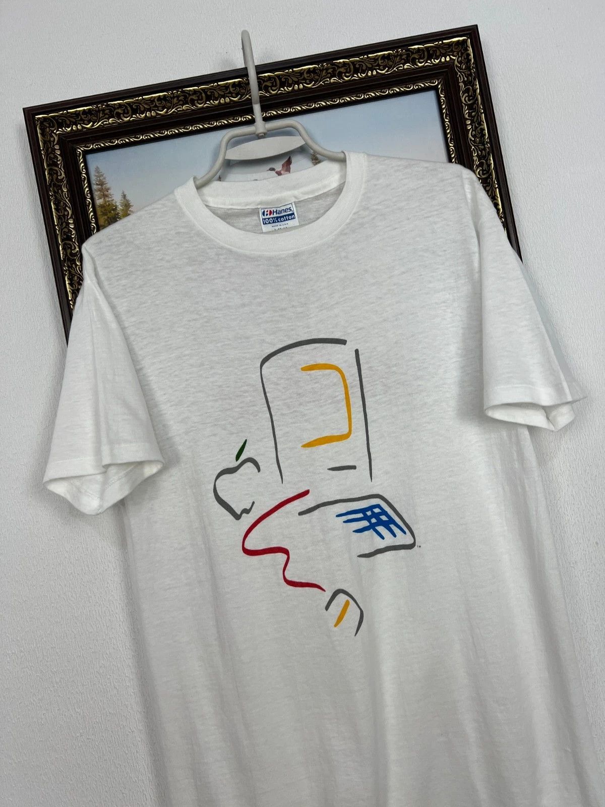 Vintage Vintage 90's Apple Macintosh Computer Tech Promo Shirt Tee Size US L / EU 52-54 / 3 - 3 Thumbnail