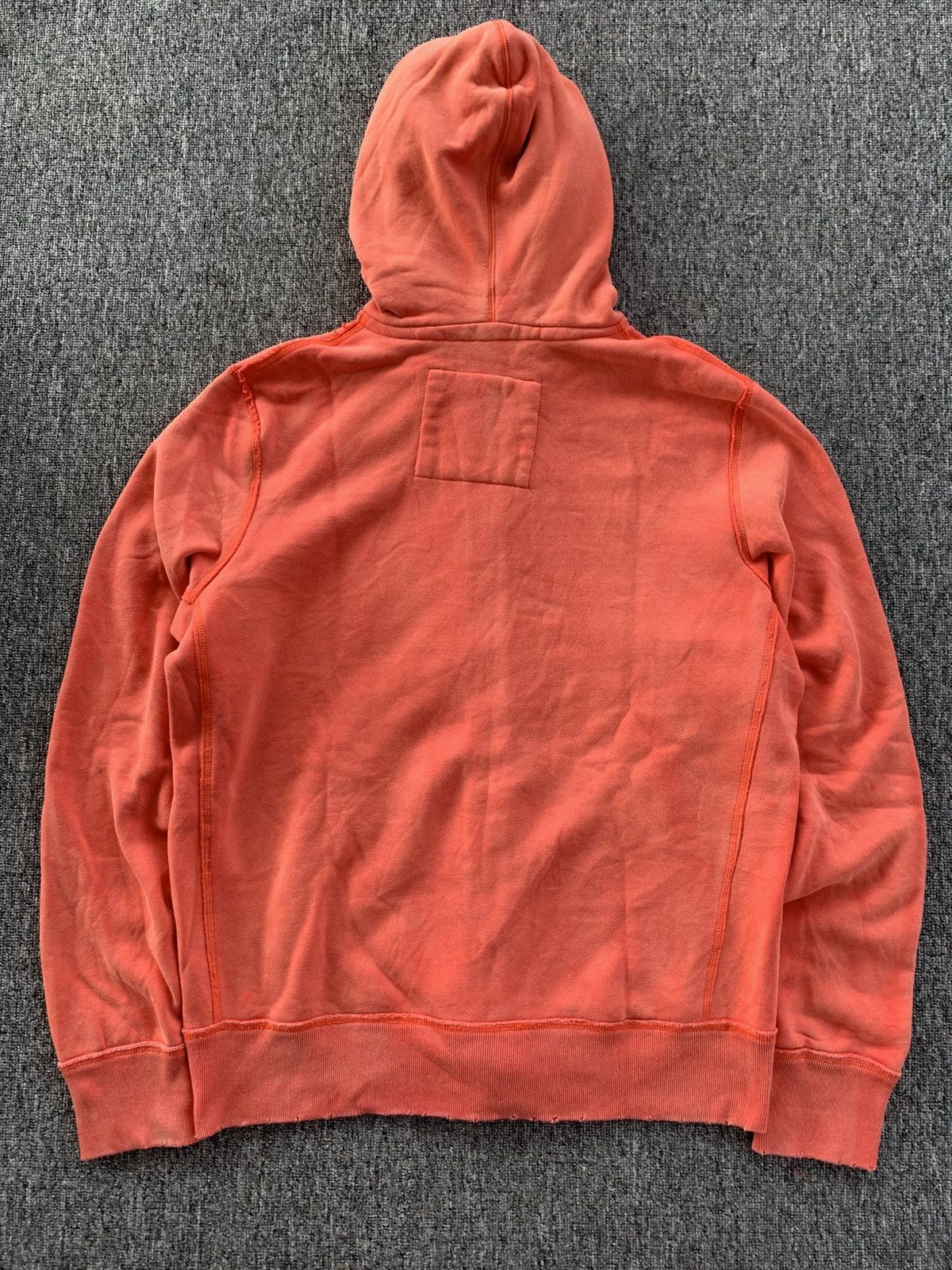 Abercrombie & Fitch Abercrombie 37 Distressed Vintage Orange Zip Jacket Hoodie Size US XL / EU 56 / 4 - 6 Thumbnail