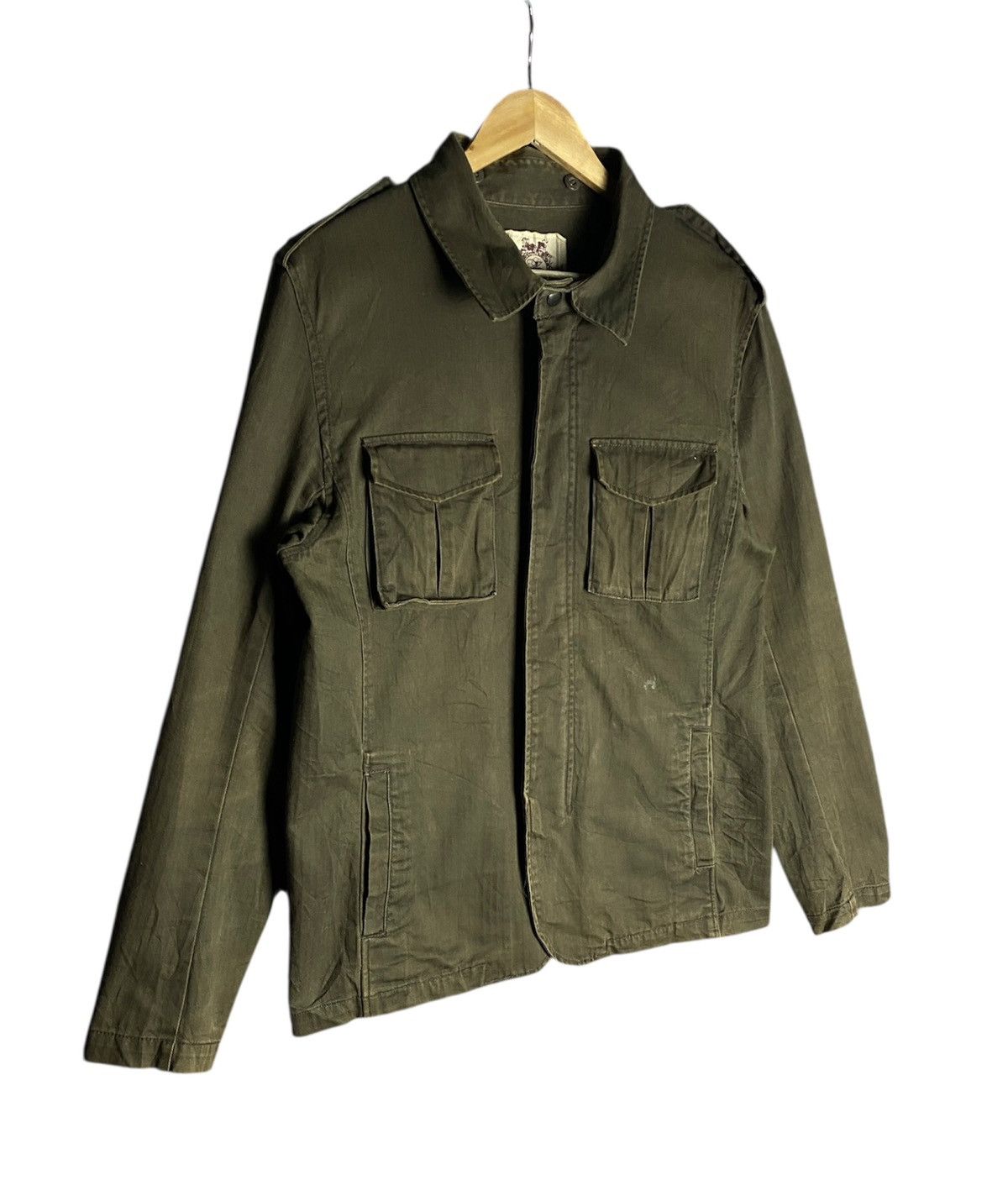 Japanese Brand Espeara Tartan HBT Military Jacket Size US L / EU 52-54 / 3 - 4 Thumbnail