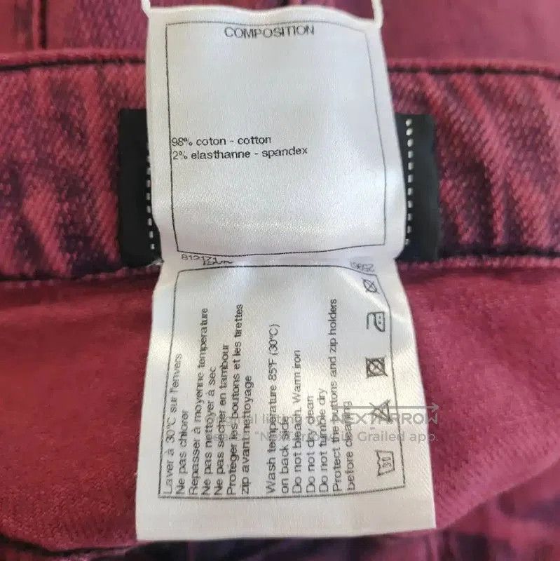 Chanel Chanel Red Cotton Casual Pants for Women . Size 31" - 4 Thumbnail